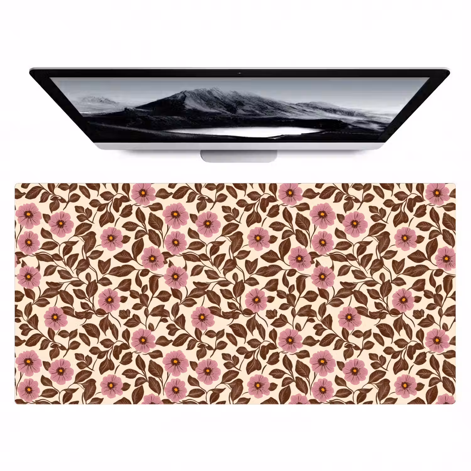 Bloemen - Bladeren - Kleurrijk Muismat XXL klein 681 -zzz3d