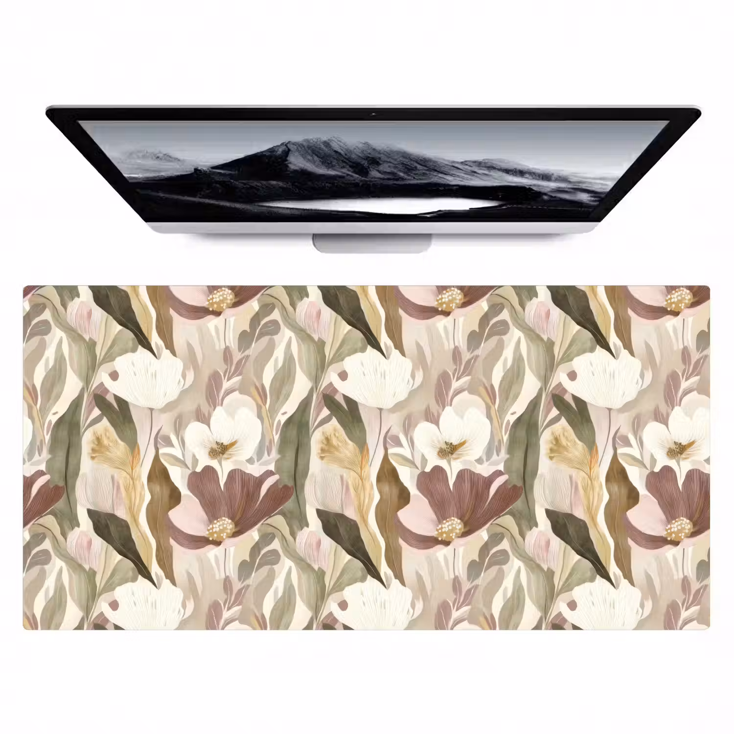 Bloemen - Aquarel - Kleurrijk Muismat XXL klein 681 -zzz3d
