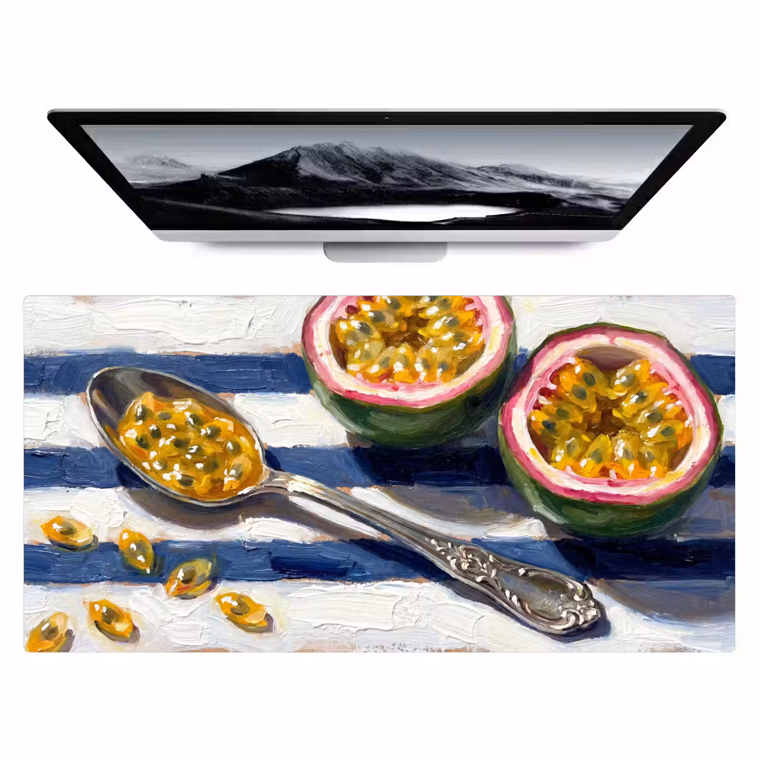 Eten - Passievrucht - Tropisch - Modern - Kleurrijk Muismat XXL klein -zzz3d