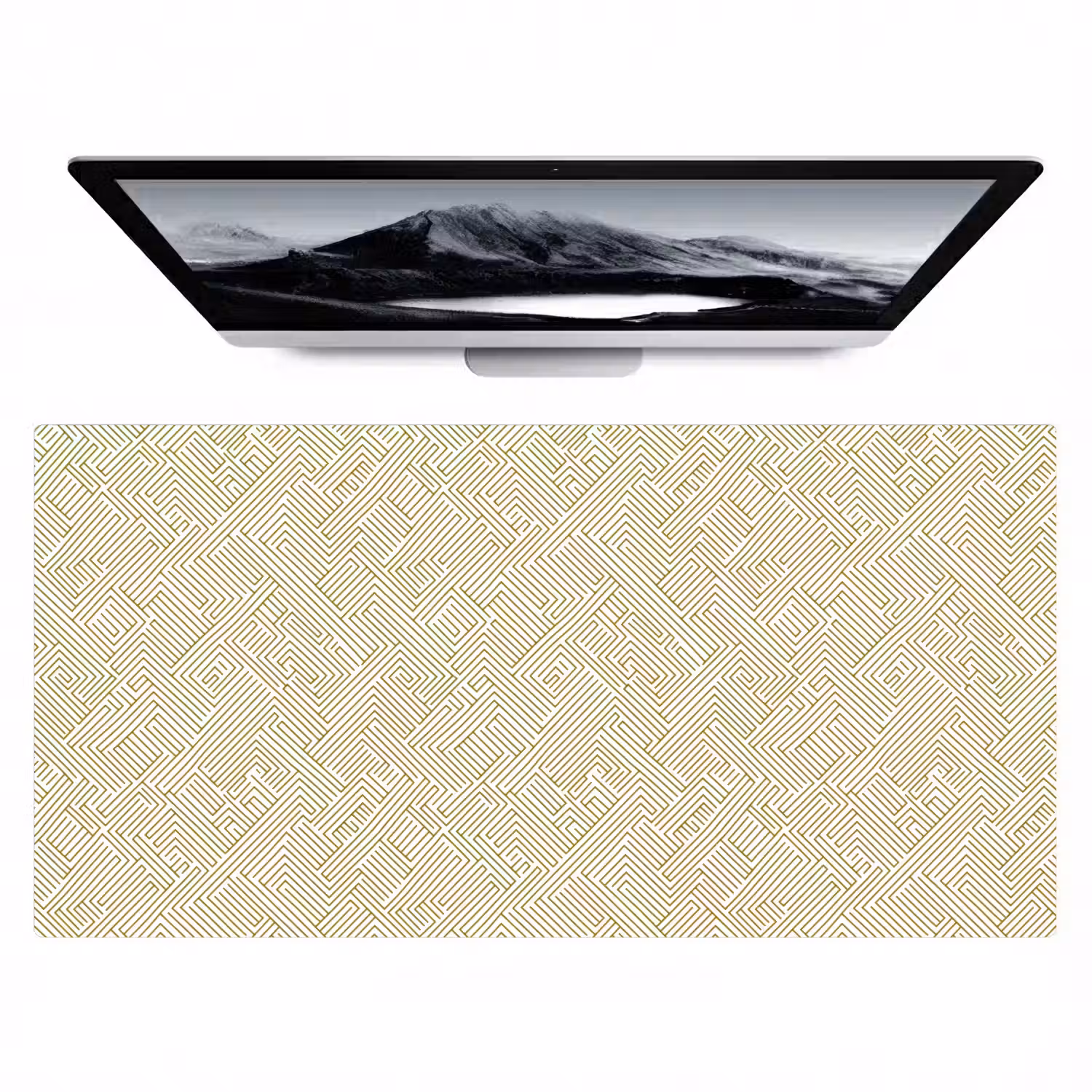 Geometrisch - Lijnen - Groen Muismat XXL klein 681 -zzz3d