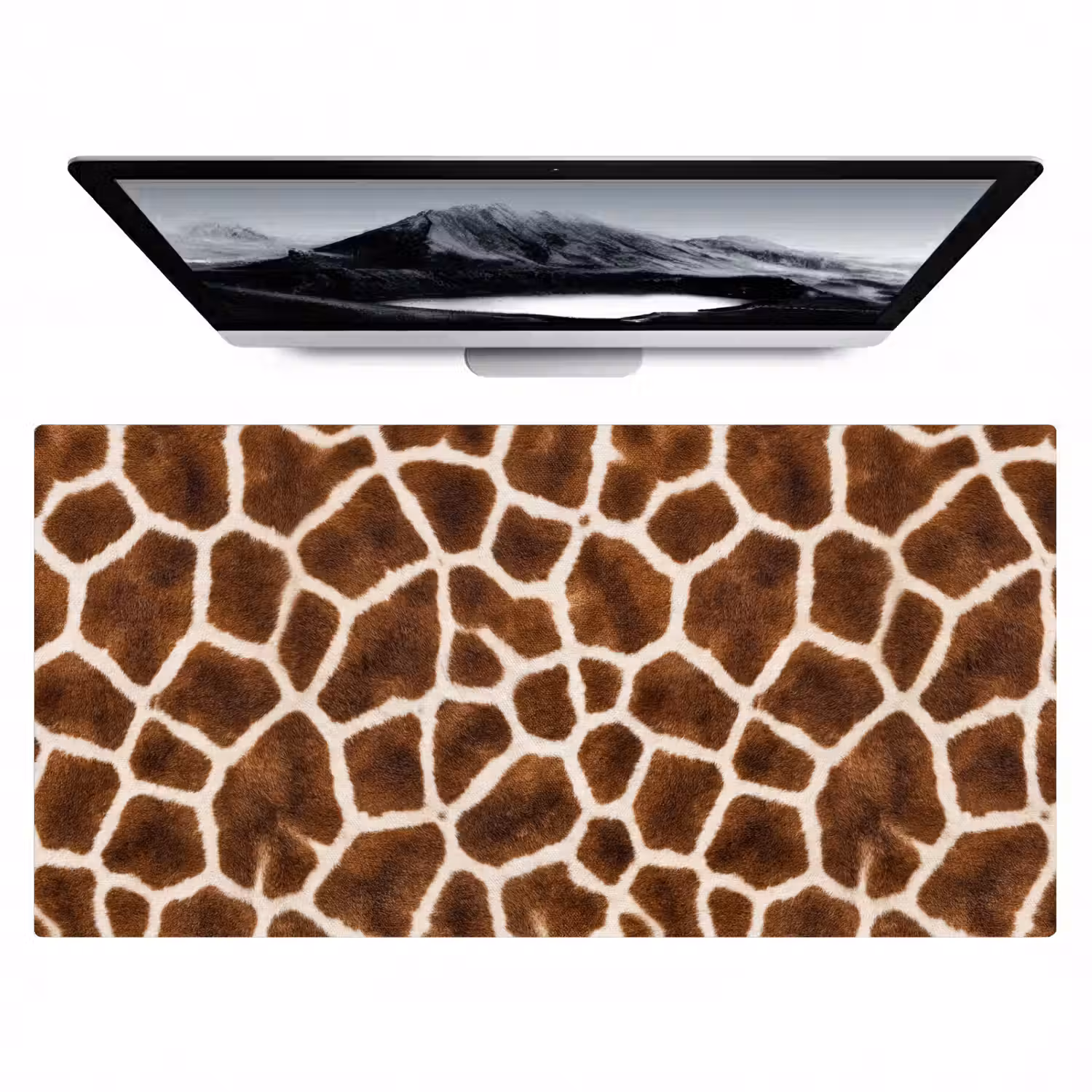 Giraf - Vacht - Klassiek - Bruin Muismat XXL klein -zzz3d