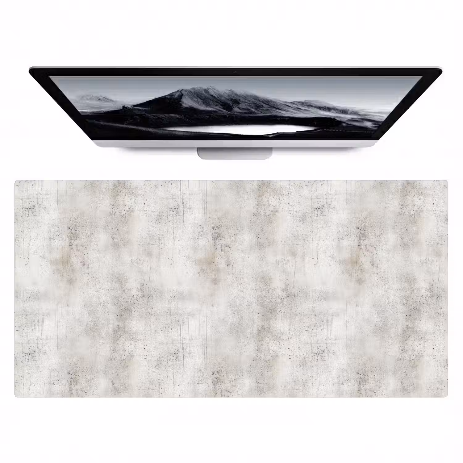 Grijs - Beton - Verweerd Muismat XXL klein 681 -zzz3d