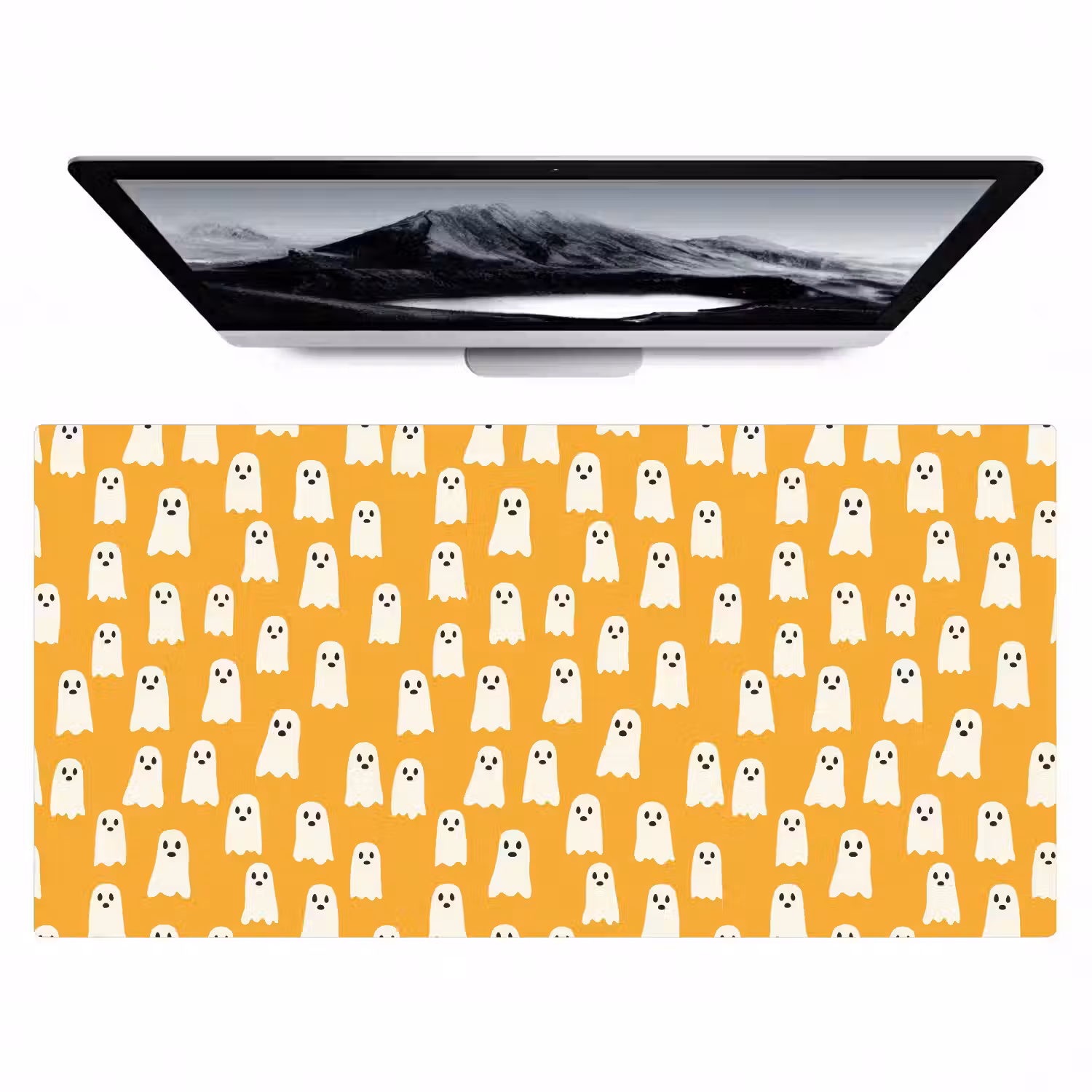 Halloween - Spookjes - Oker Muismat XXL klein 681 -zzz3d
