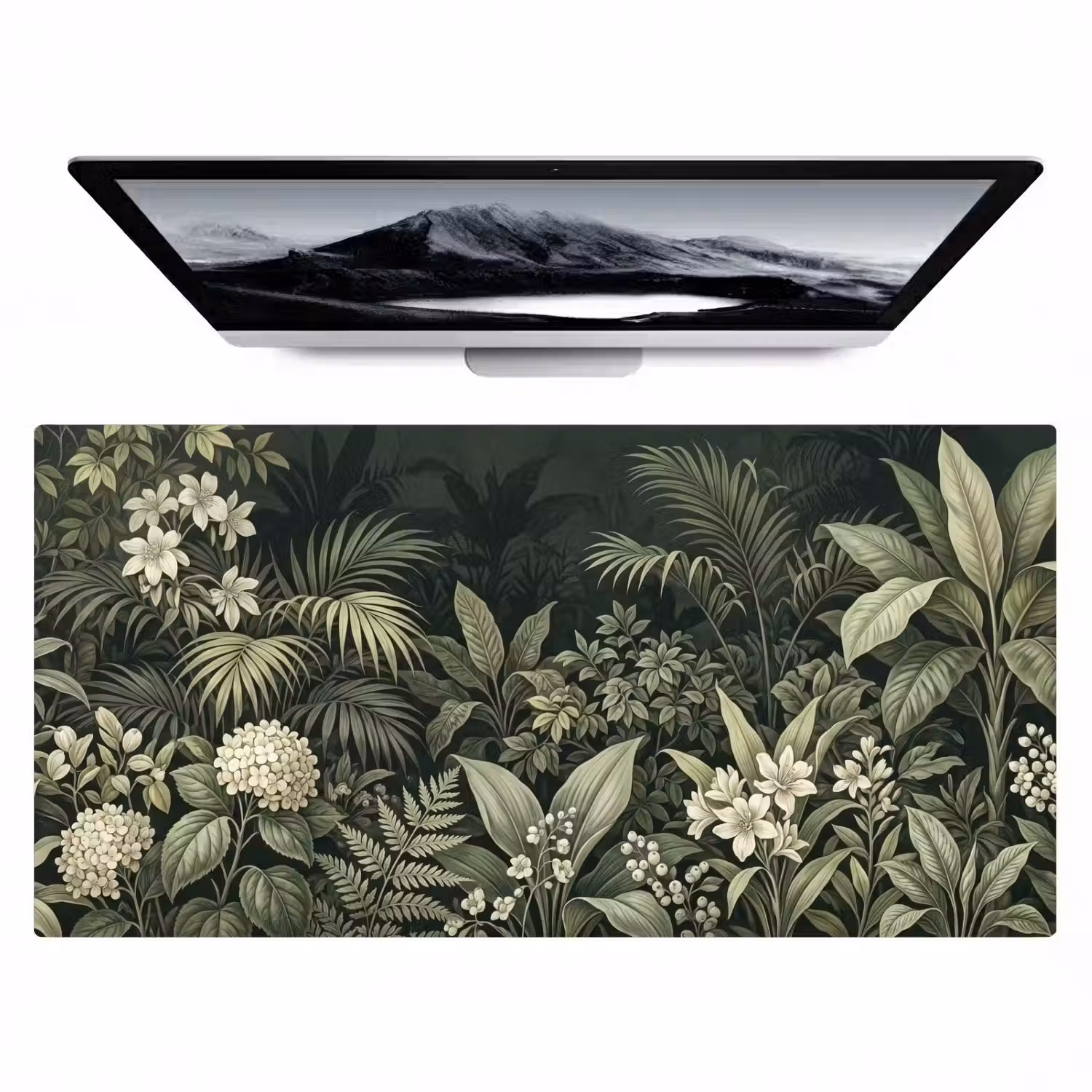 Jungle - Bladeren - Botanisch - Groen Muismat XXL klein -zzz3d
