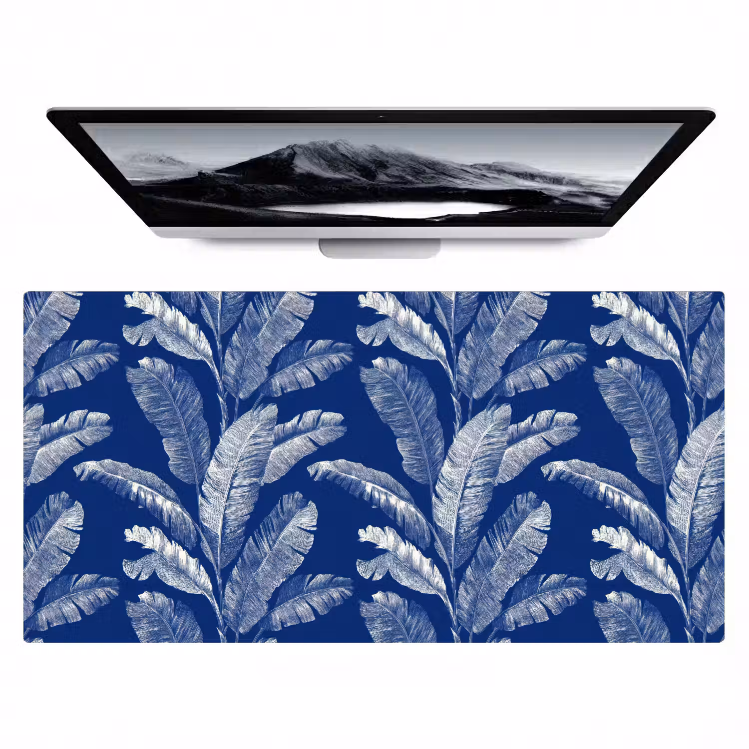 Blad - Palm - Blauw Muismat XXL klein 681 -zzz3d