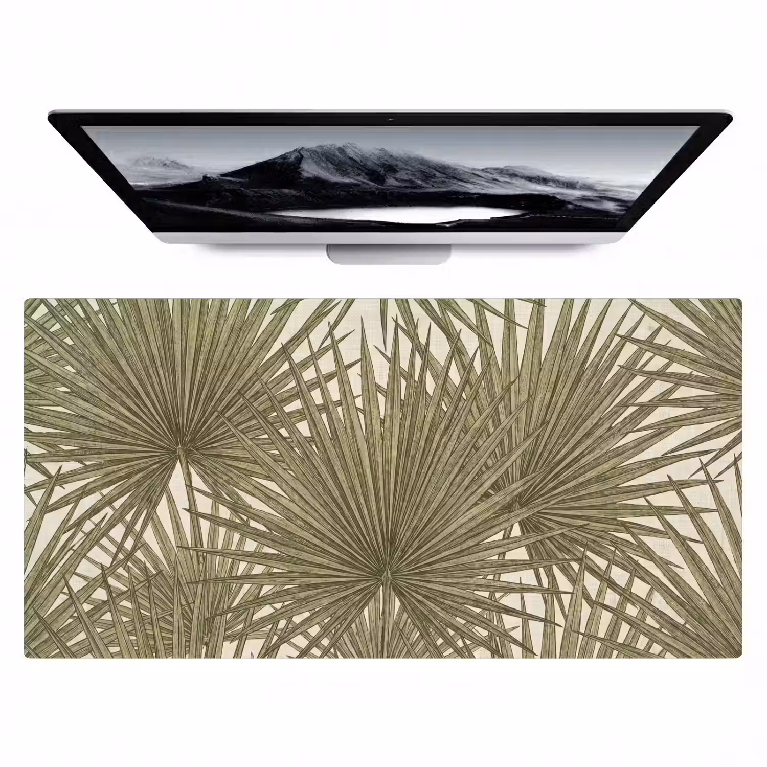 Blad - Tropisch - Patroon - Natuur - Groen Muismat XXL klein -zzz3d