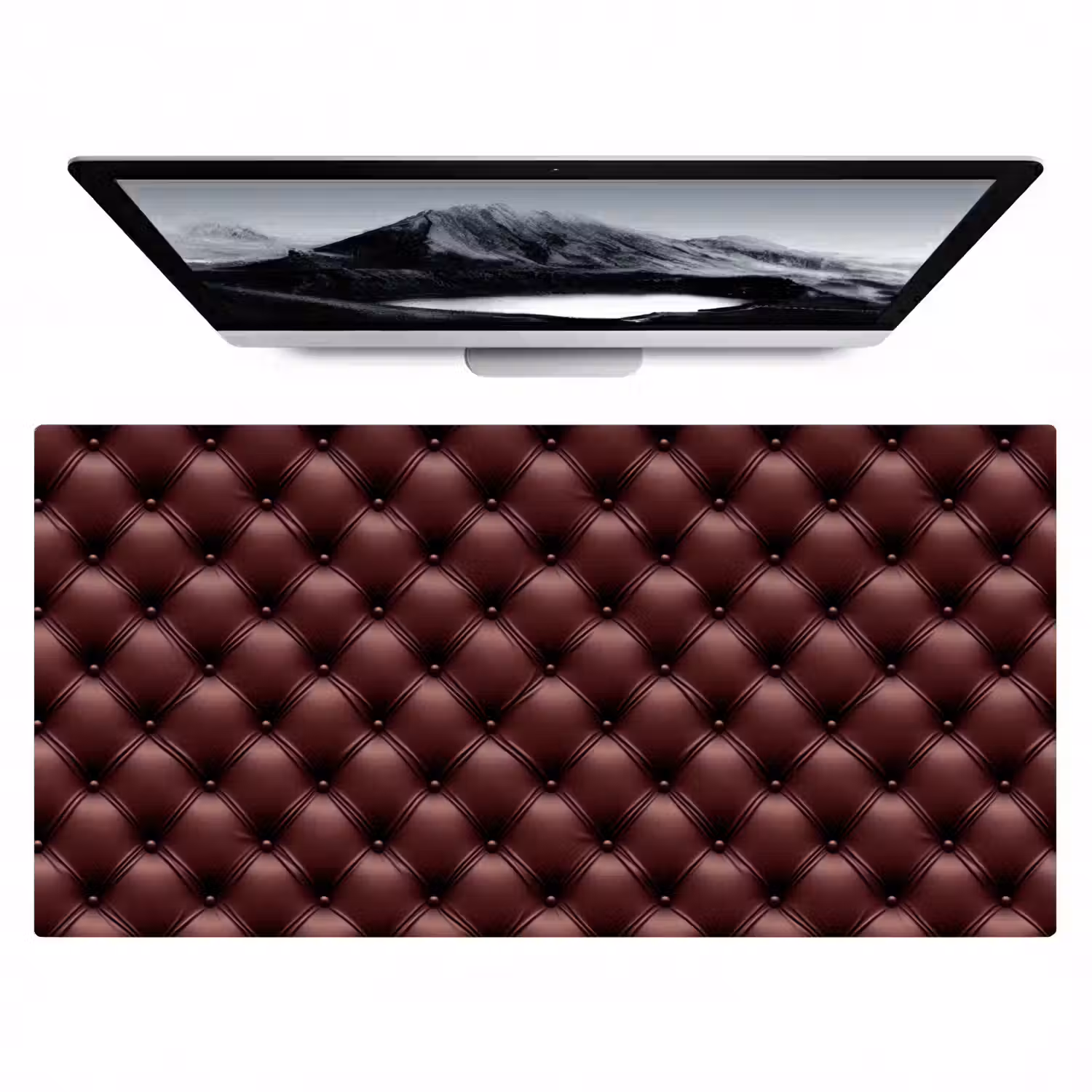 Leer - Patroon - Bordeaux Muismat XXL klein 681 -zzz3d