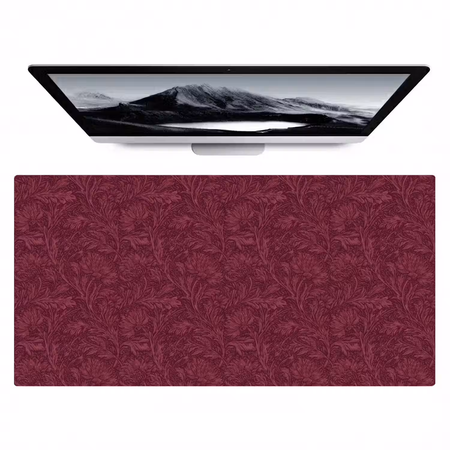 Bladeren - Patroon - Paars Muismat XXL klein 681 -zzz3d