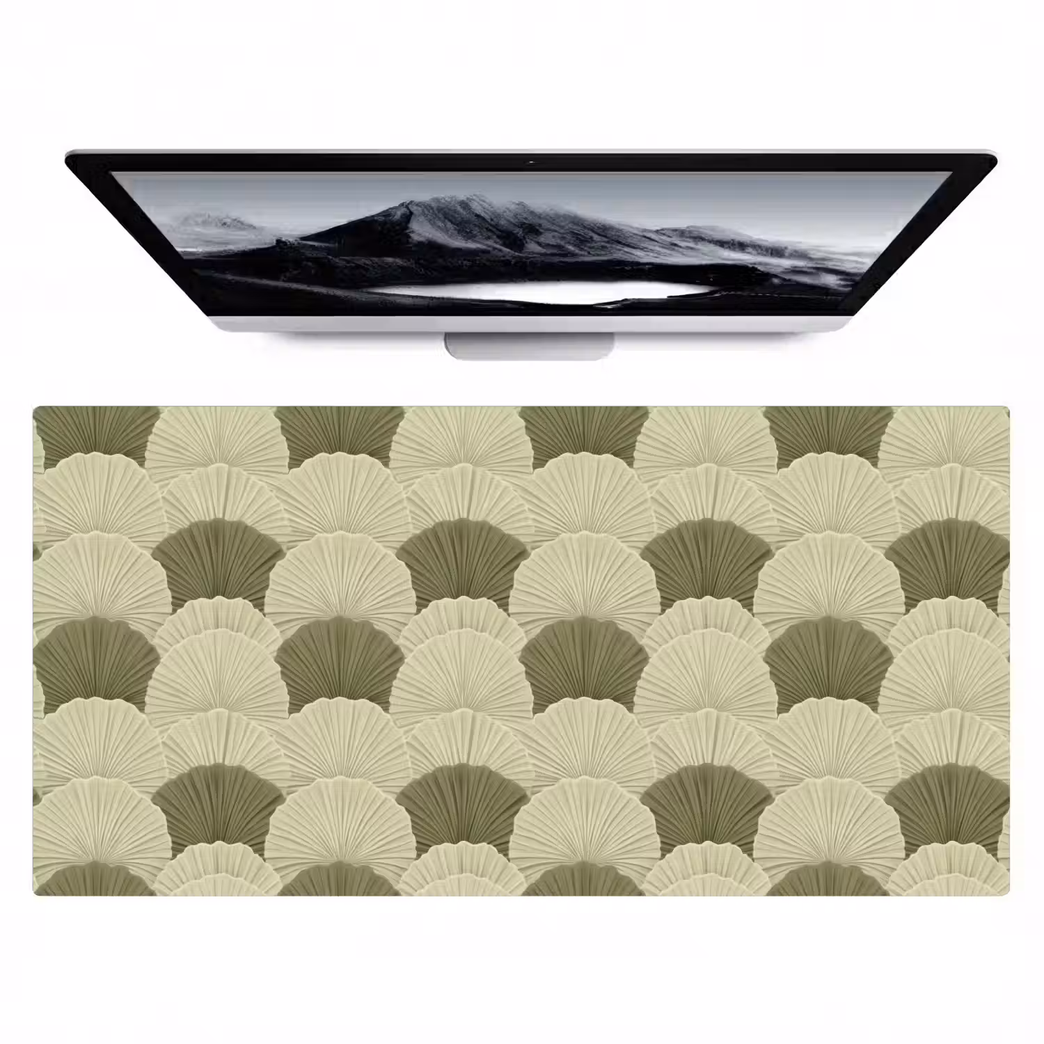 Bladeren - Structuur - Groen Muismat XXL klein 681 -zzz3d