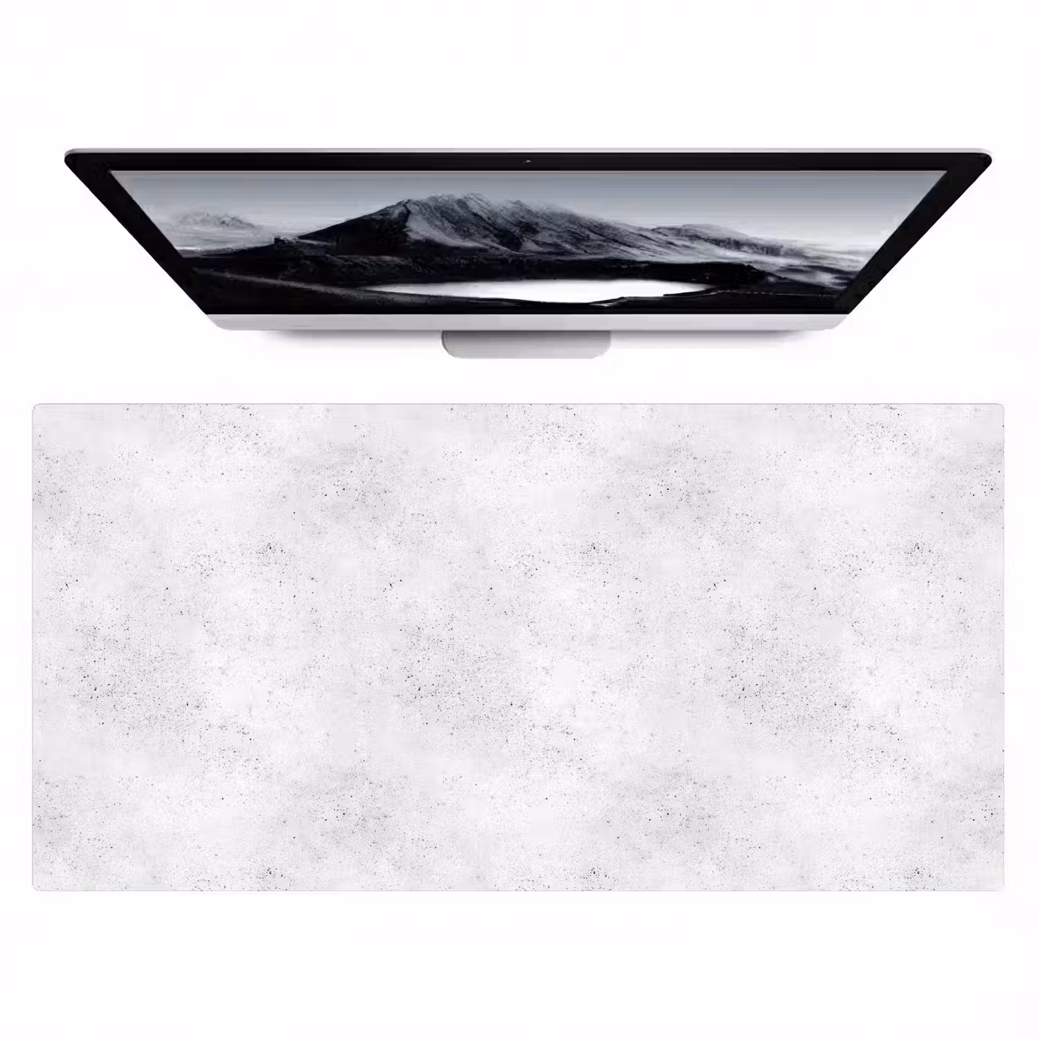 Lichtgrijs - Betonstructuur - Subtiel Muismat XXL klein 681 -zzz3d