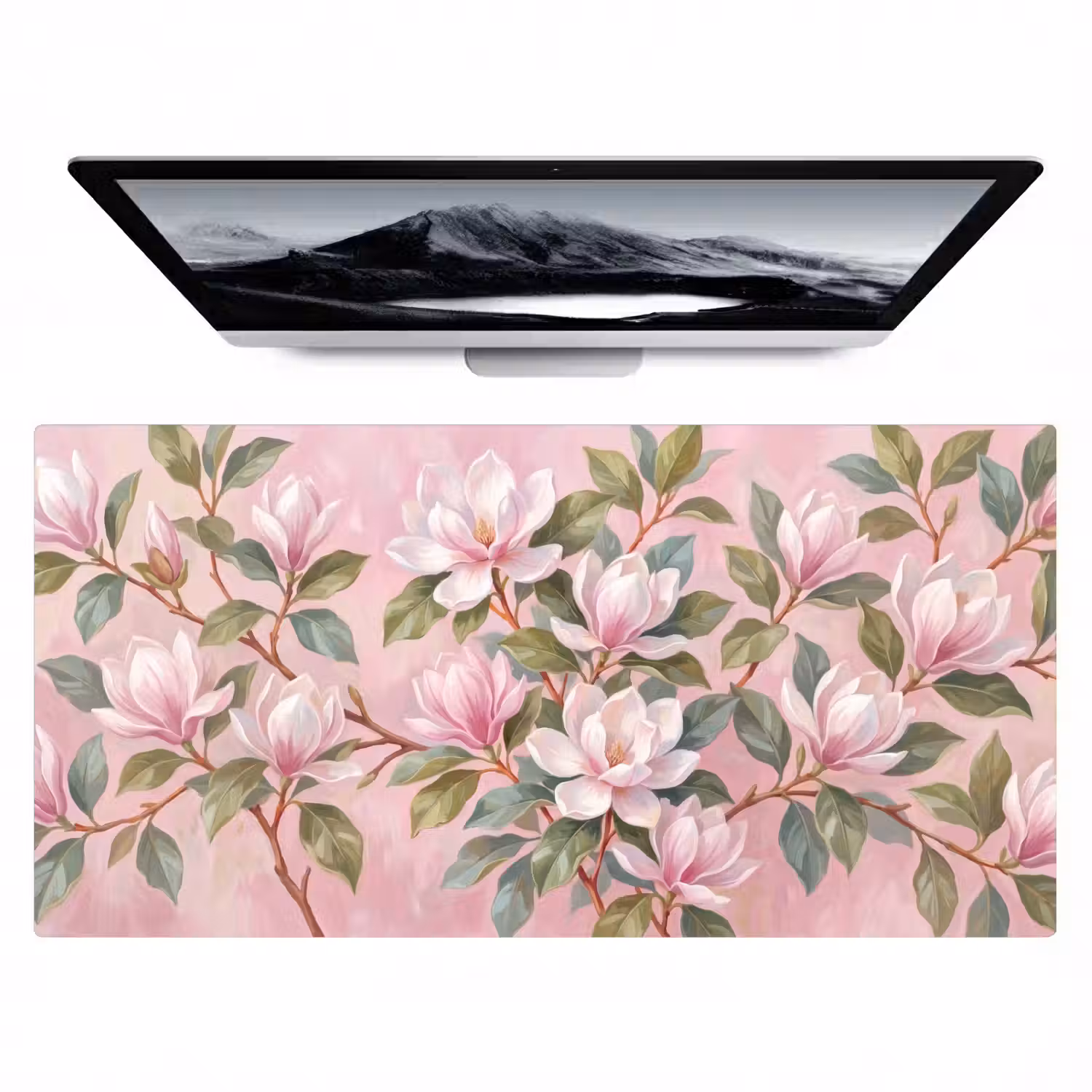 Magnolia's - Patroon - Roze Muismat XXL klein -zzz3d