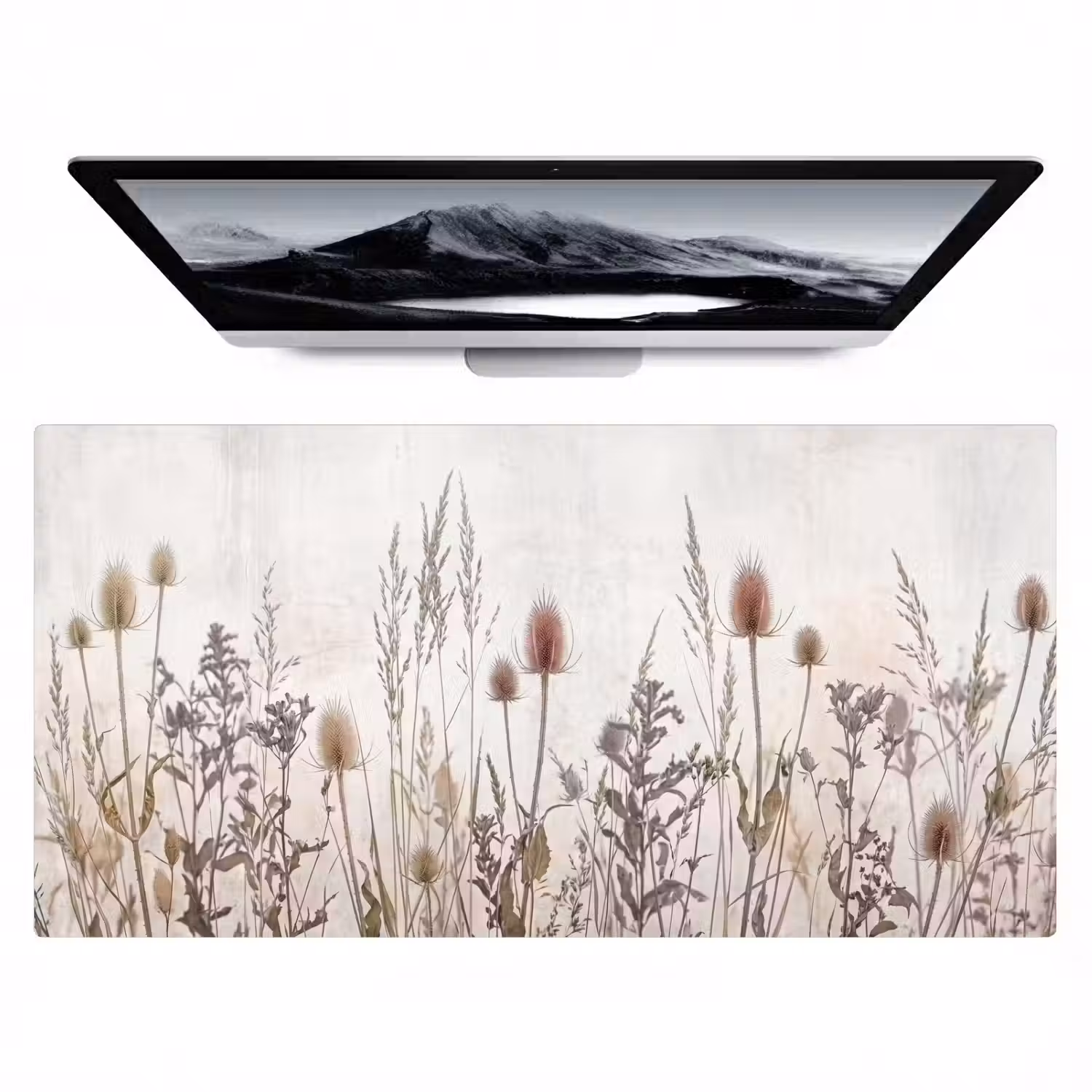 Weidebloemen - Design - Sepia Muismat XXL klein -zzz3d