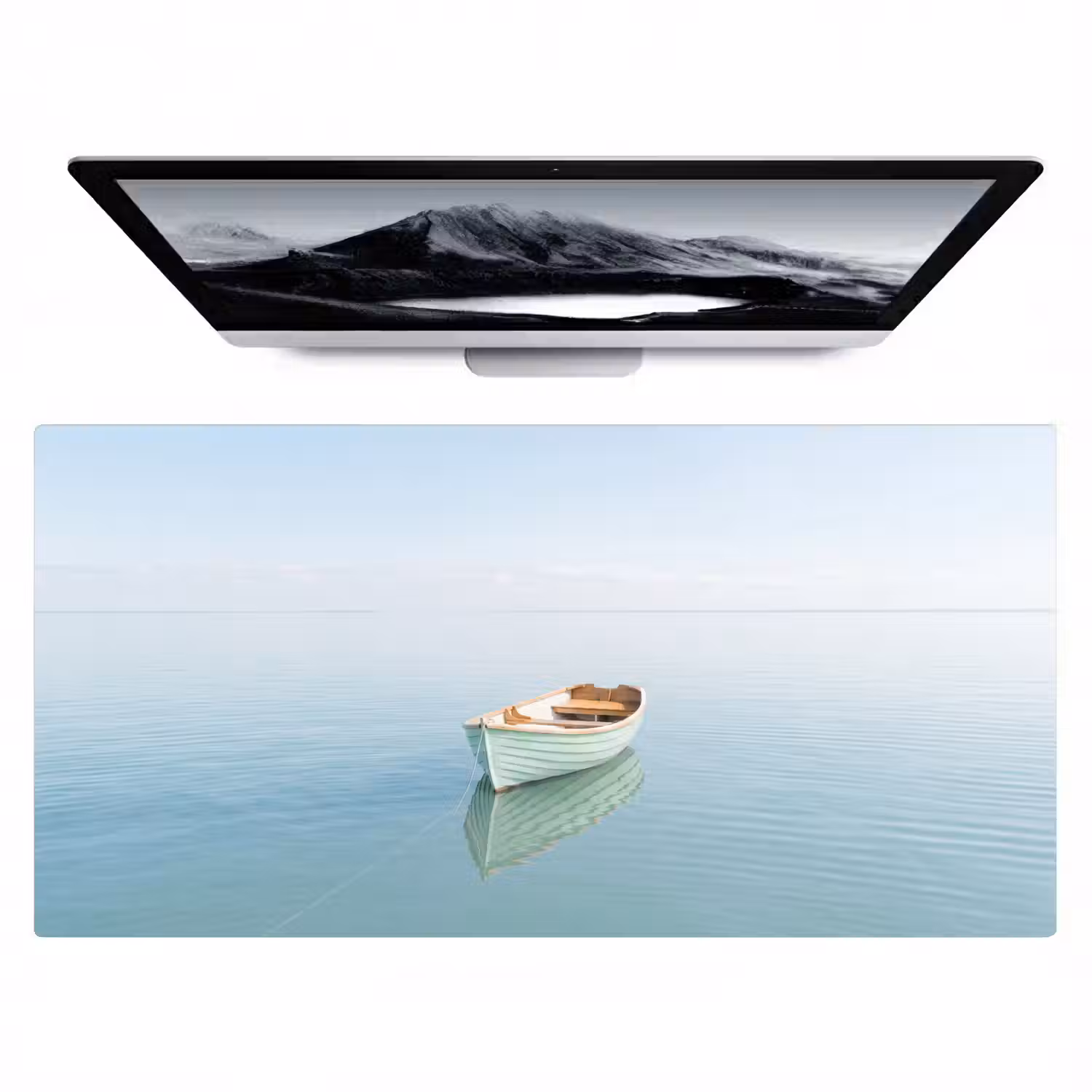 Minimalistisch - Boot - Zee Muismat XXL klein -zzz3d
