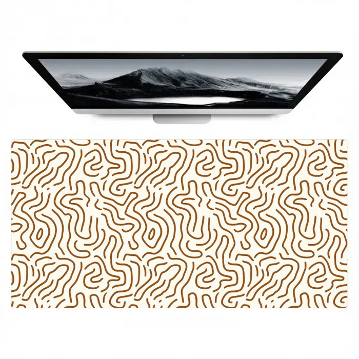 Minimalistisch - Patroon - Terracotta Muismat XXL klein 681 -zzz3d