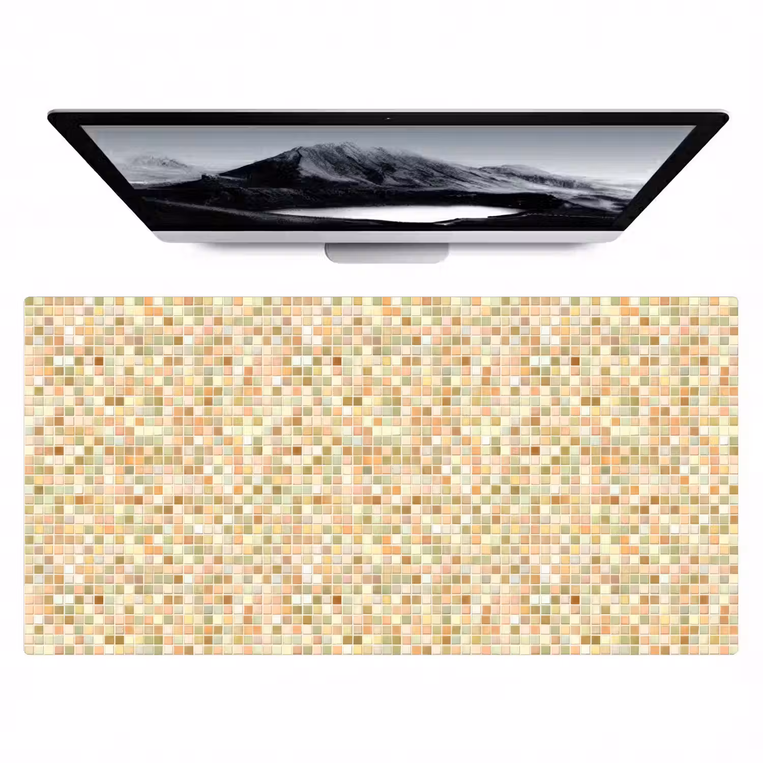Mozaïek - Patroon - Terracotta Muismat XXL klein 681 -zzz3d
