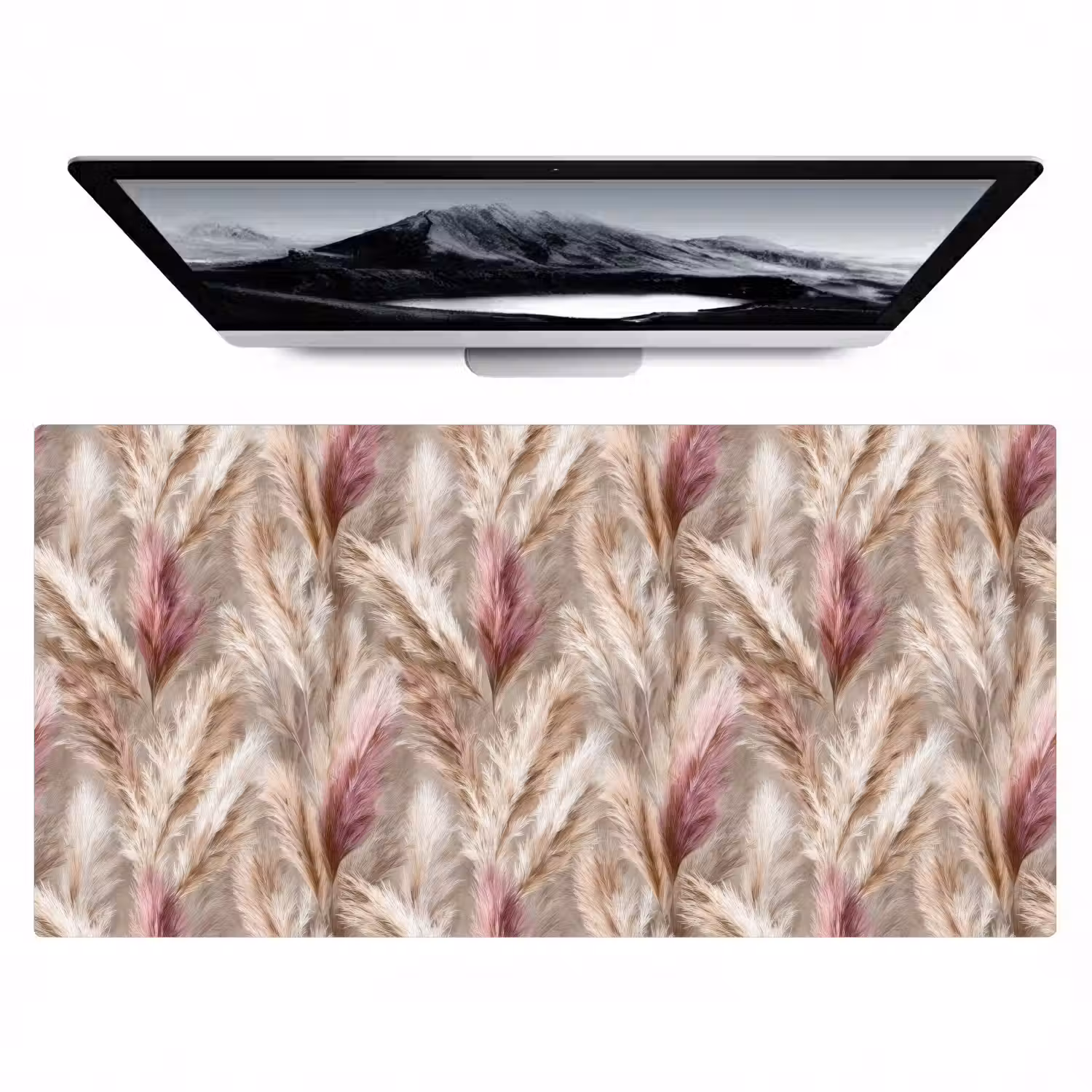 Pampasgras - Pluizig - Kleurrijk Muismat XXL klein 681 -zzz3d