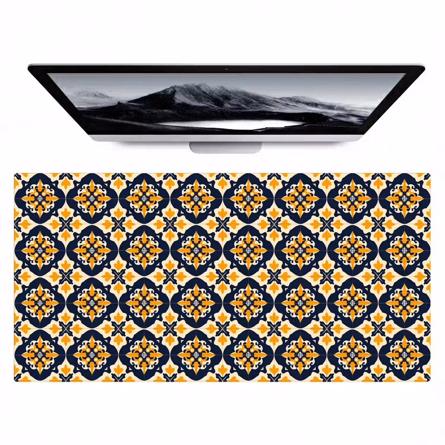 Patroon - Siertegel - Kleurrijk Muismat XXL klein 681 -zzz3d