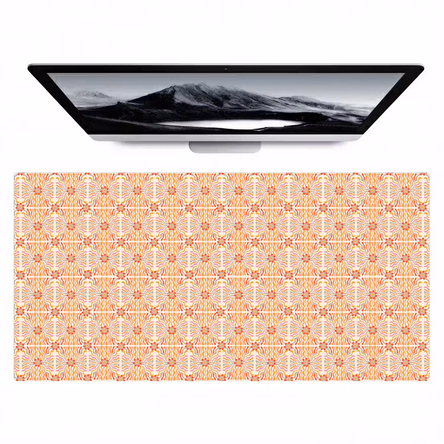 Patroon - Retro - Kleur Muismat XXL klein 681 -zzz3d