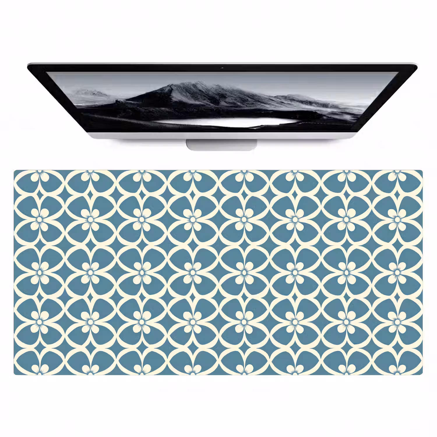 Patroon - Symmetrisch - Blauw Muismat XXL klein 681 -zzz3d