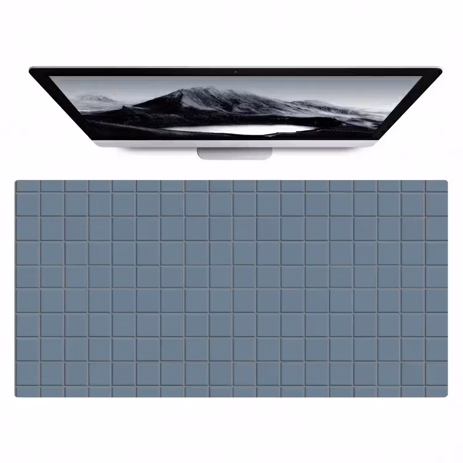 Patroon - Tegel - Blauwgrijs Muismat XXL klein 681 -zzz3d