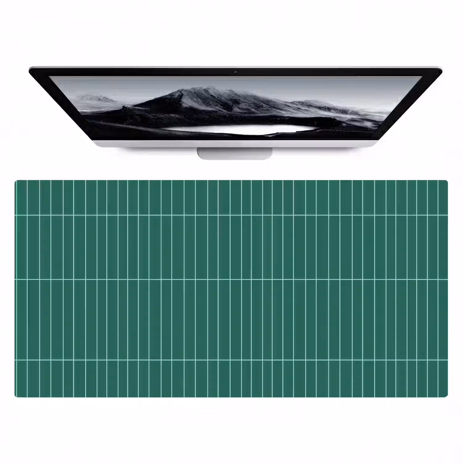 Patroon - Tegel - Saliegroen Muismat XXL klein 681 -zzz3d
