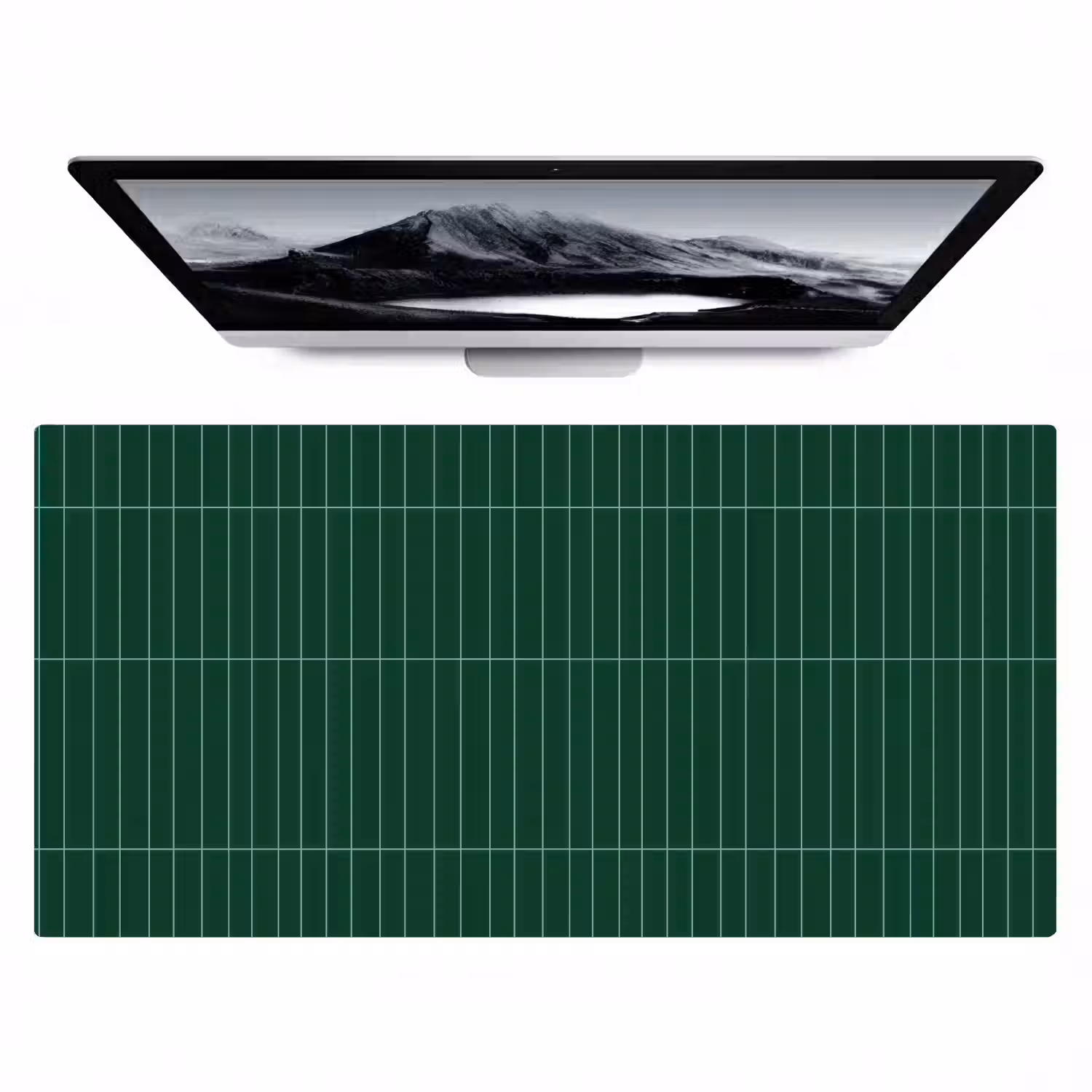 Patroon - Tegels - Donkergroen Muismat XXL klein 681 -zzz3d