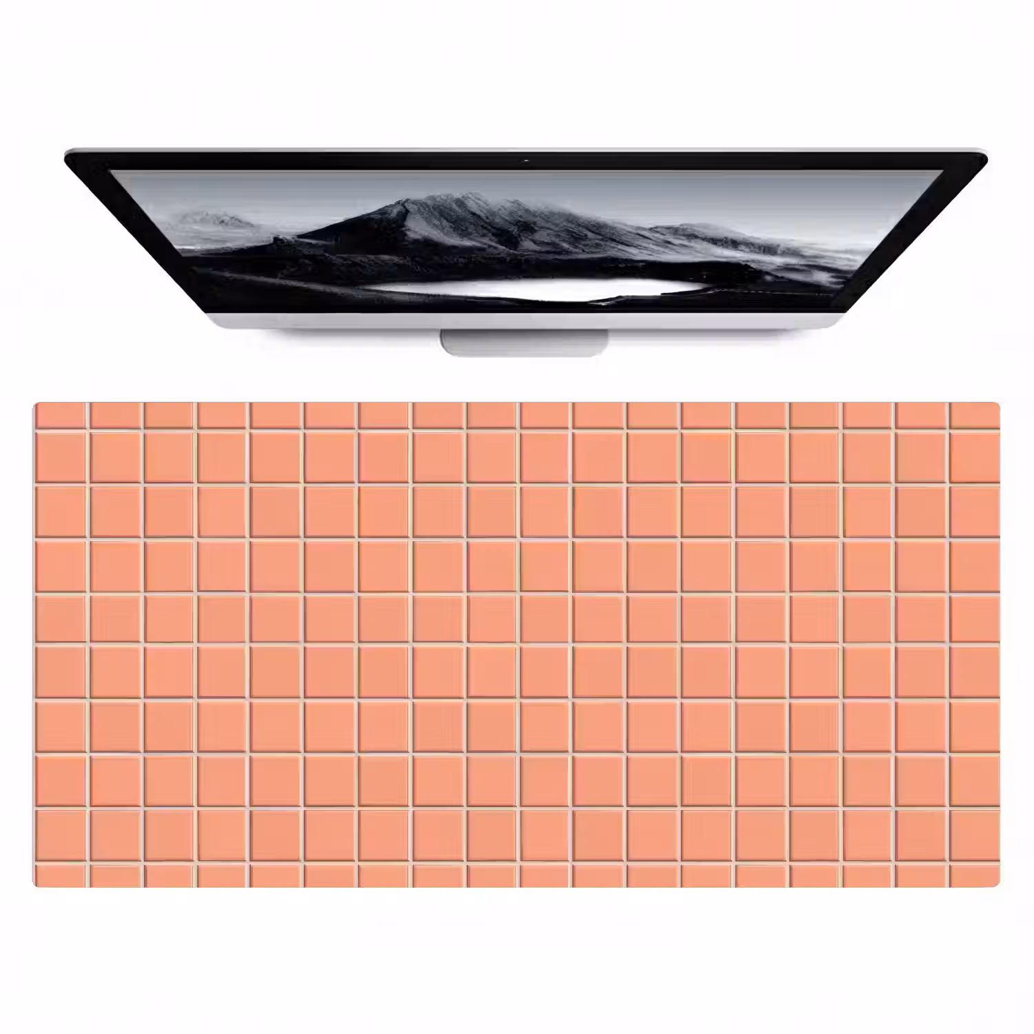 Patroon - Tegels - Perzik Muismat XXL klein 681 -zzz3d