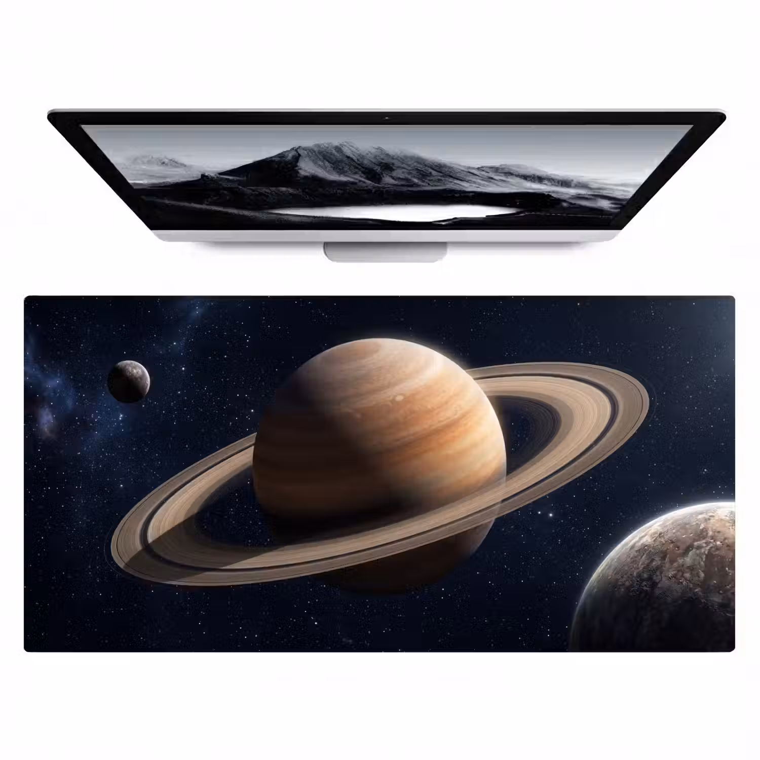 Planeten - Saturnus - Ruimte Muismat XXL klein -zzz3d