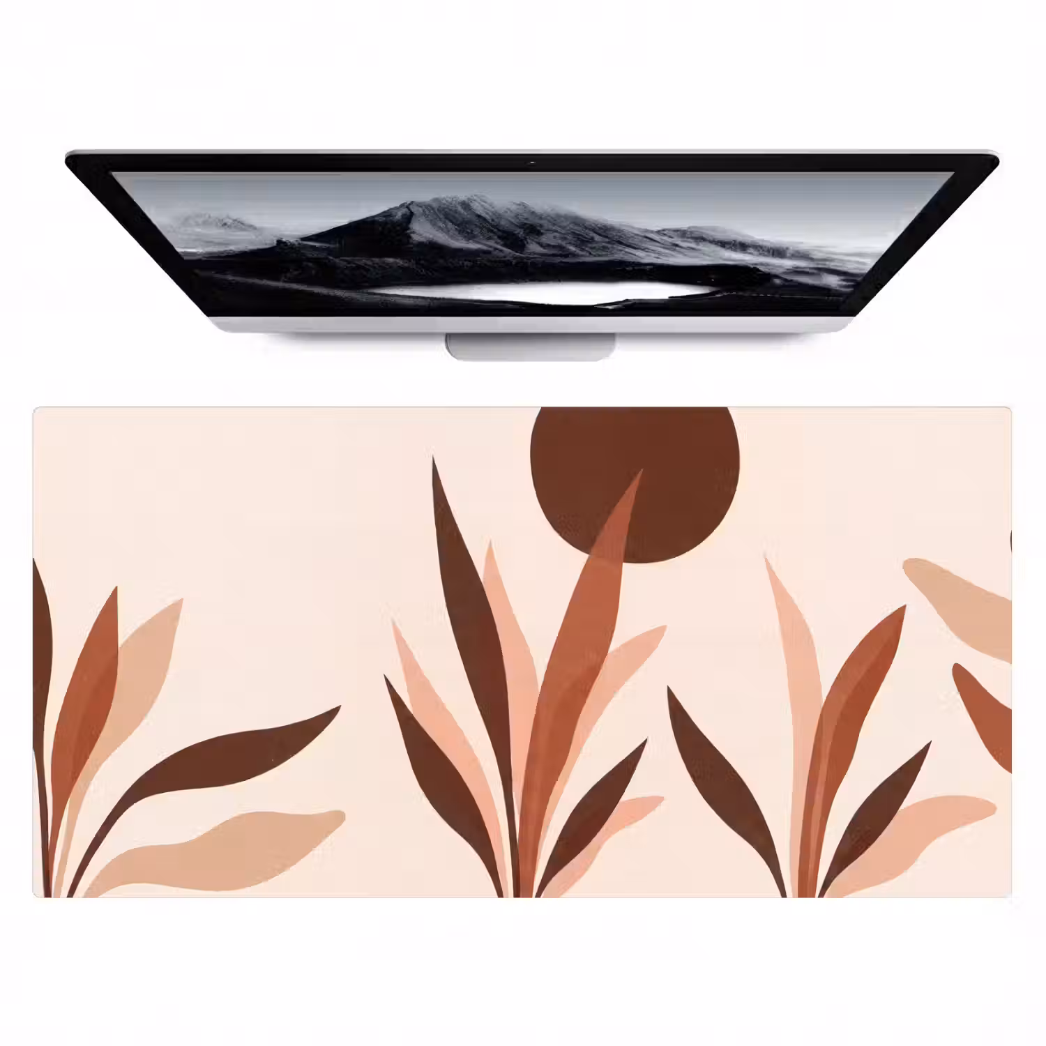 Planten - Abstract - Natuur - Bruin Muismat XXL klein -zzz3d