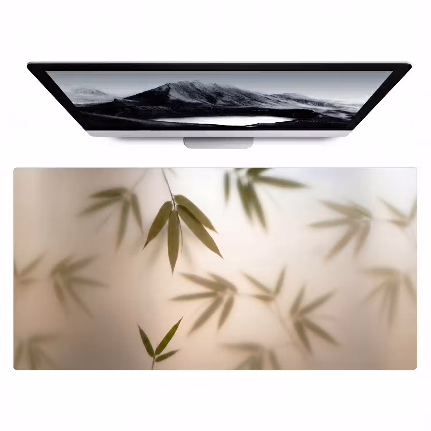 Planten - Bladeren - Natuur - Groen Muismat XXL klein -zzz3d