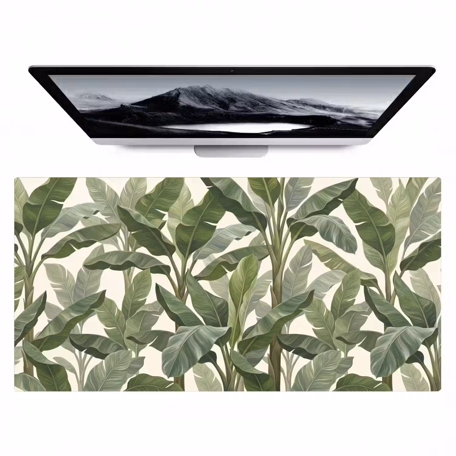 Planten - Bladeren - Tropisch - Groen Muismat XXL klein -zzz3d
