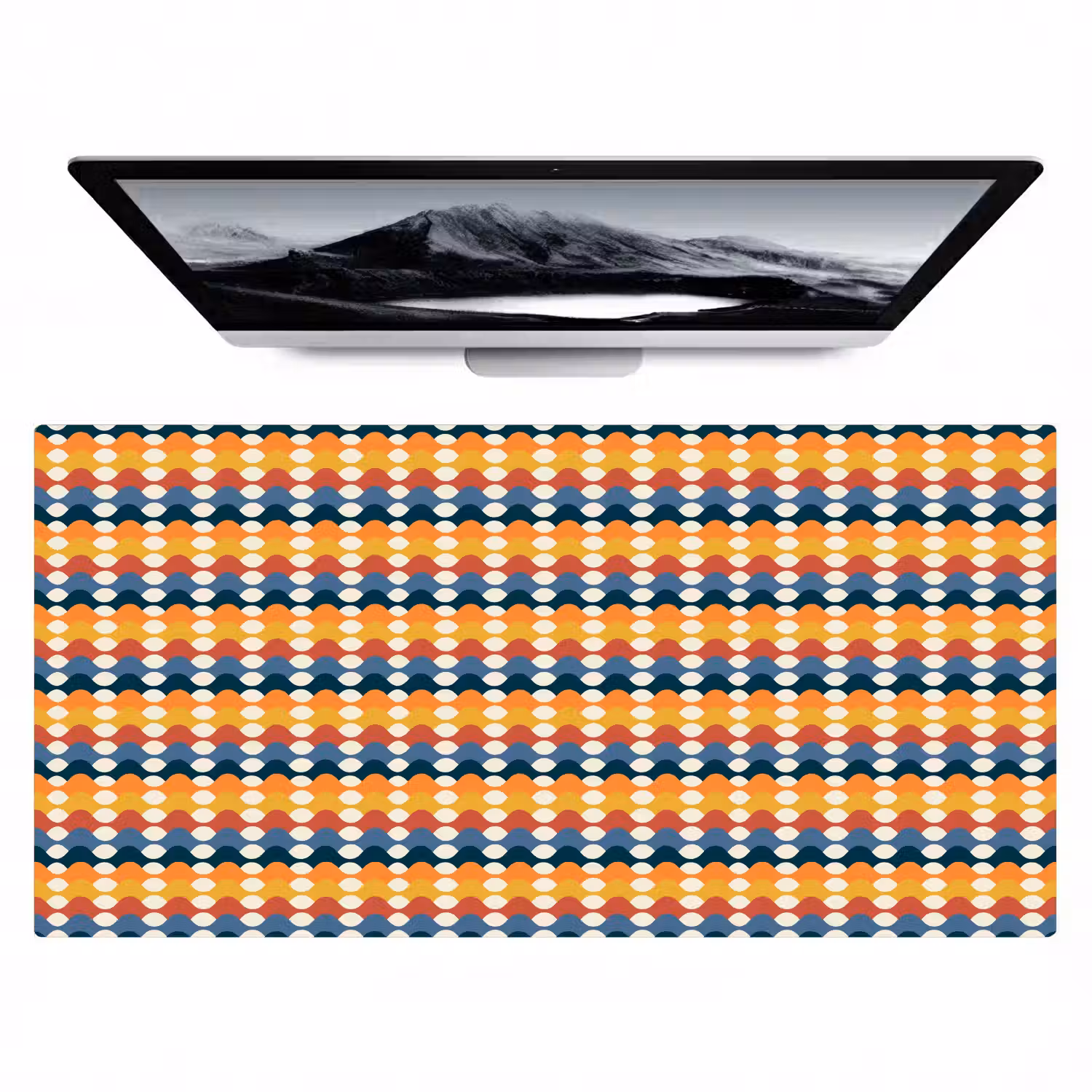 Retro - Disco - Golven Muismat XXL klein 681 -zzz3d