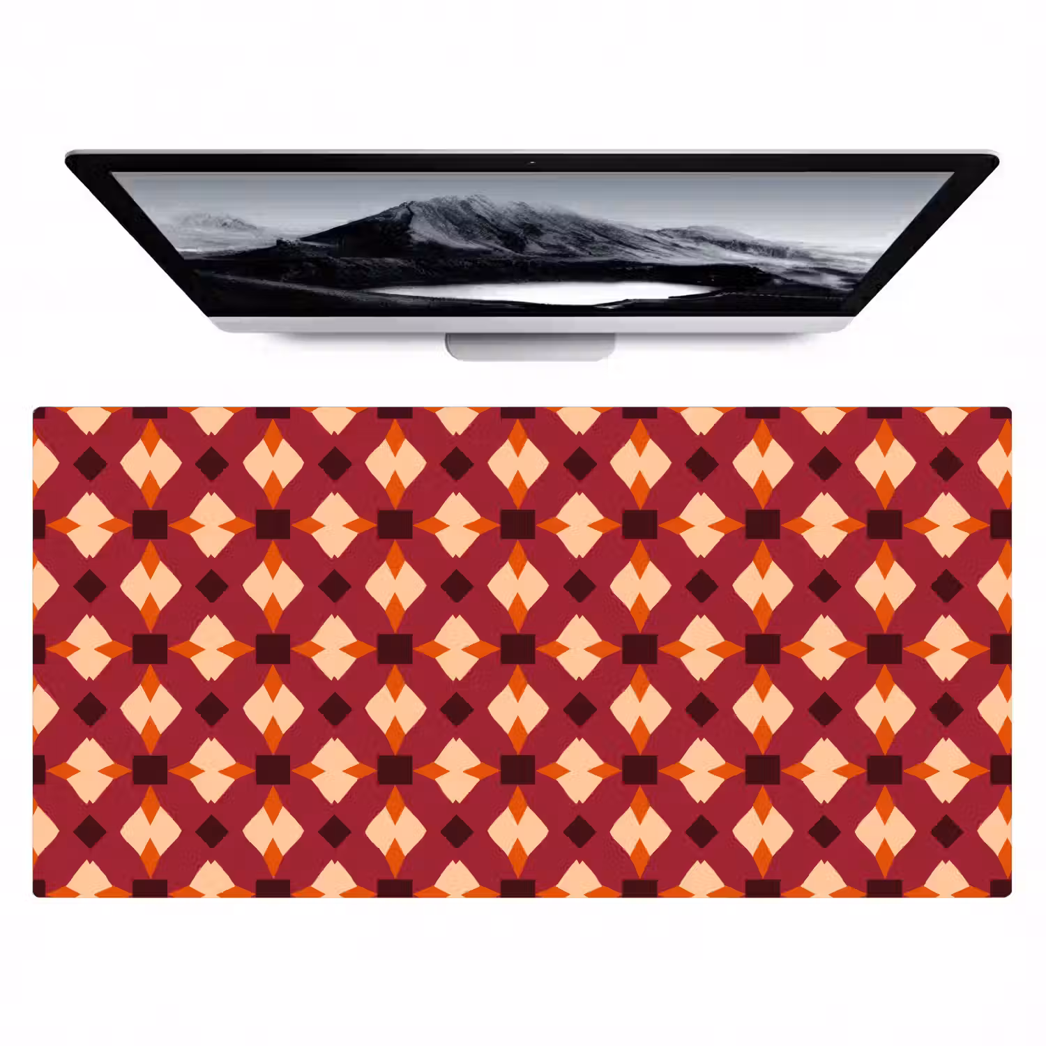 Retro - Patroon - Kleurrijk Muismat XXL klein 681 -zzz3d