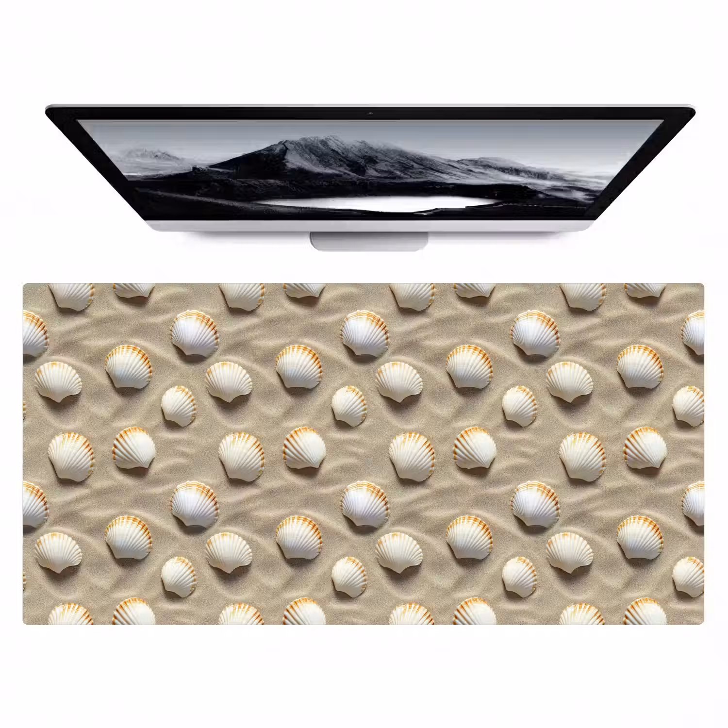 Schelpen - Zand - Maritiem Muismat XXL klein 681 -zzz3d