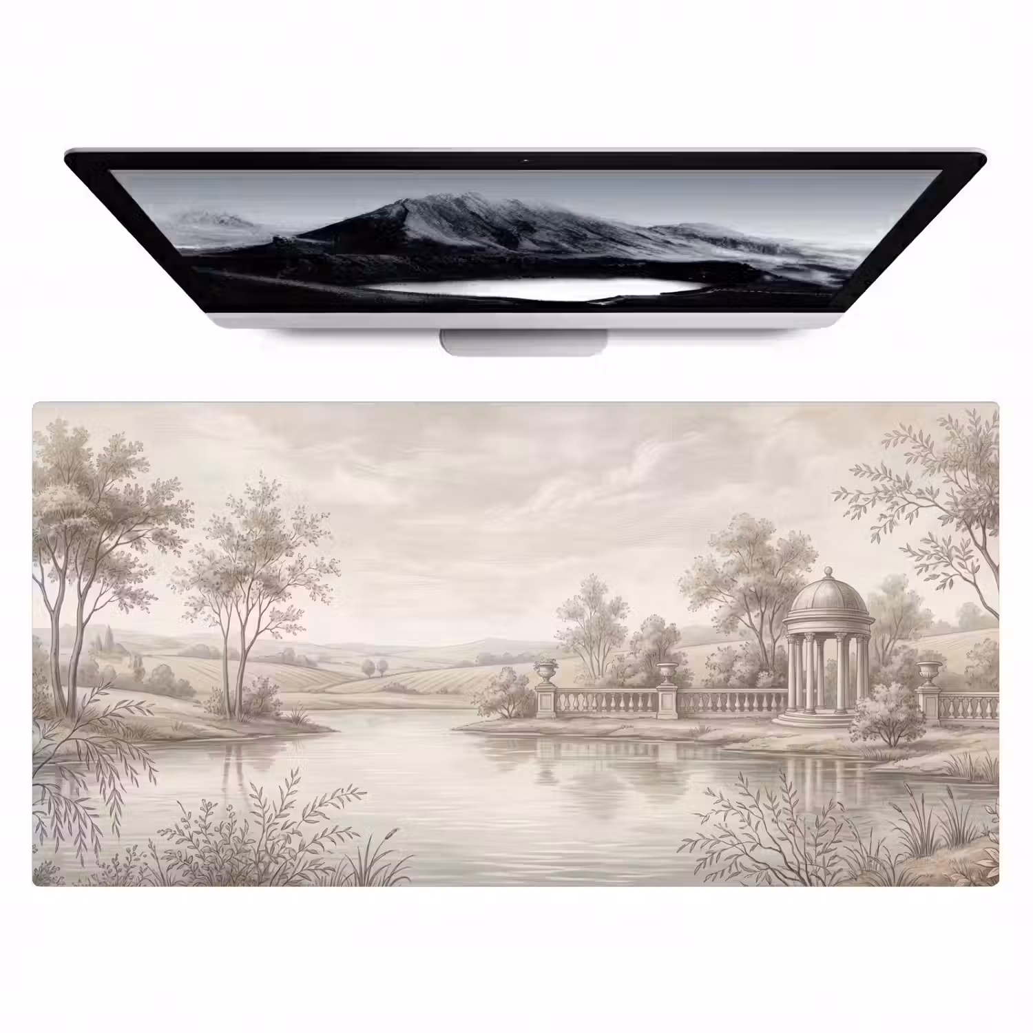 Terras - Water - Natuur - Landschap Muismat XXL klein -zzz3d