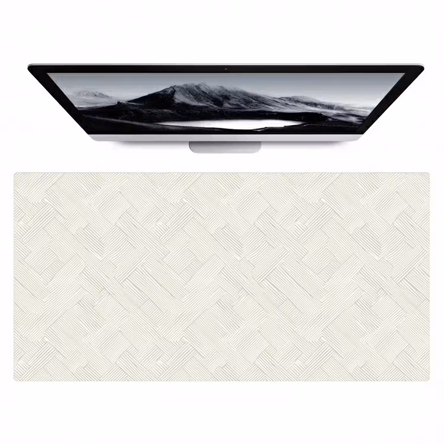 Textuur - Abstract - Beige Muismat XXL klein 681 -zzz3d