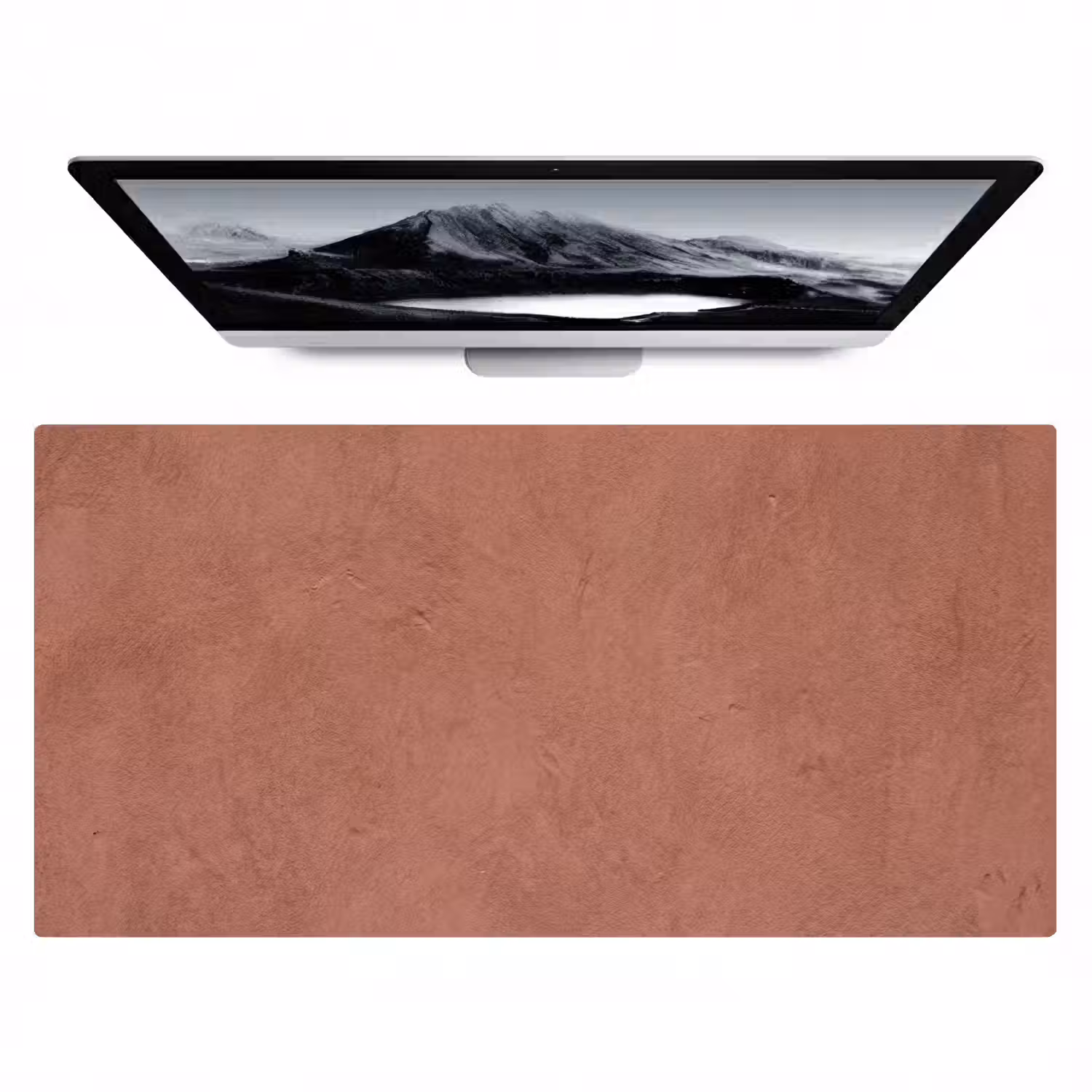 Textuur - Roodbruin - Grof - Modern Muismat XXL klein -zzz3d