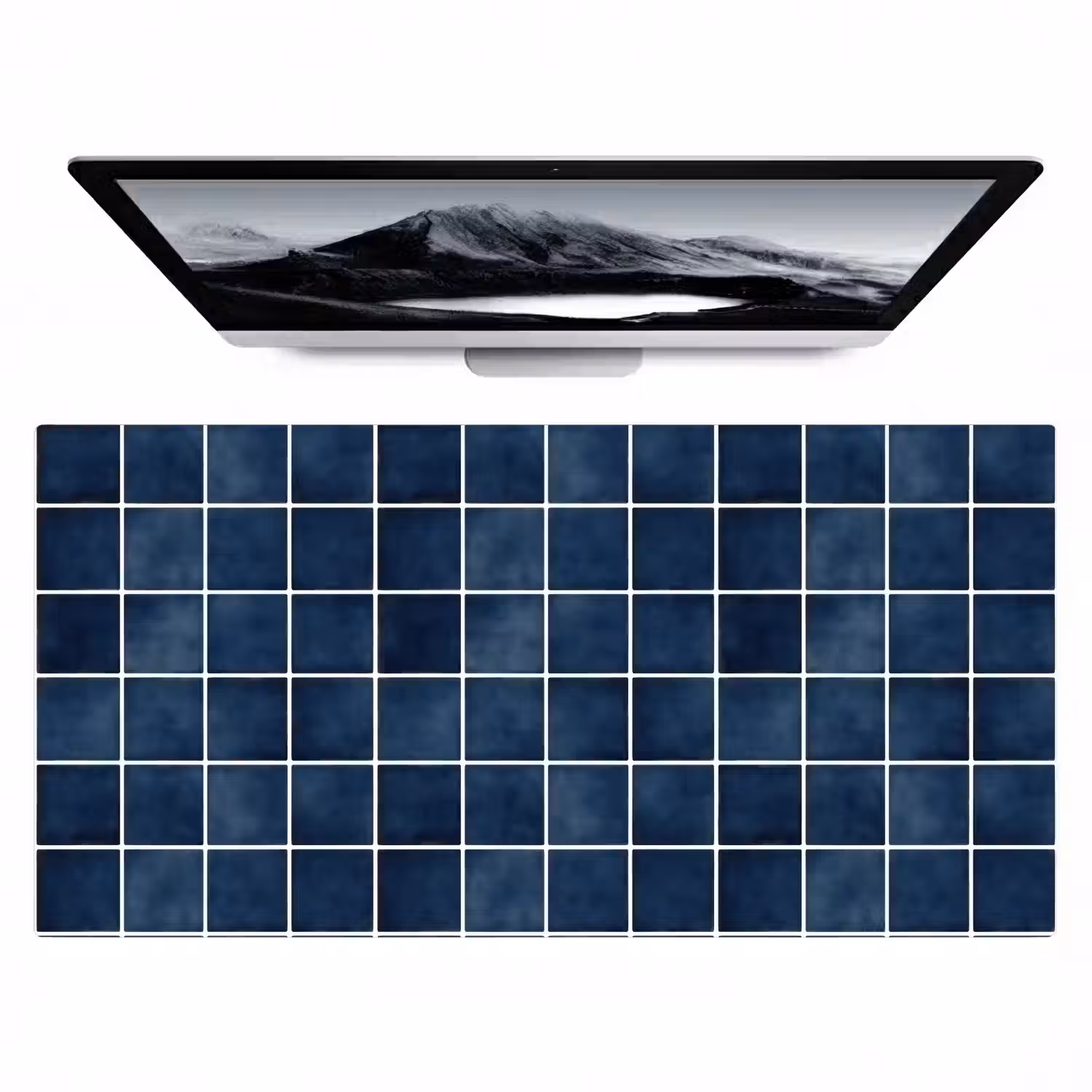 Tegel - Modern - Blauw Muismat XXL klein 681 -zzz3d