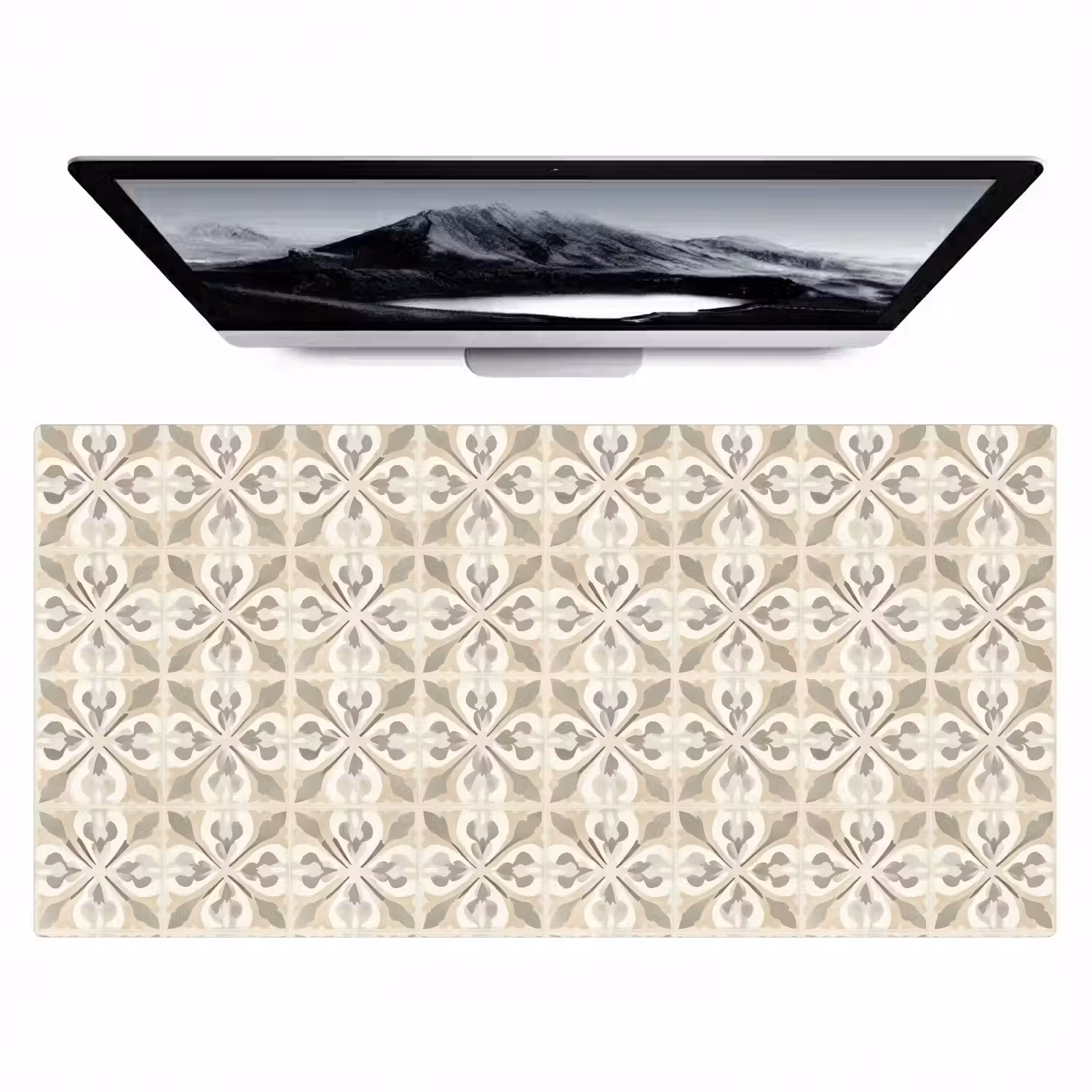 Tegel - Motief - Beige Muismat XXL klein 681 -zzz3d