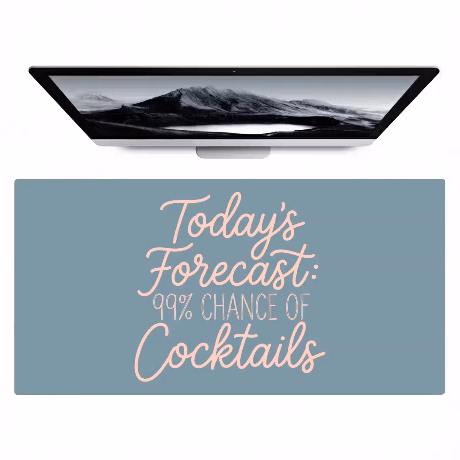 Today's Forecast - Cocktails - Blauw Muismat XXL klein -zzz3d
