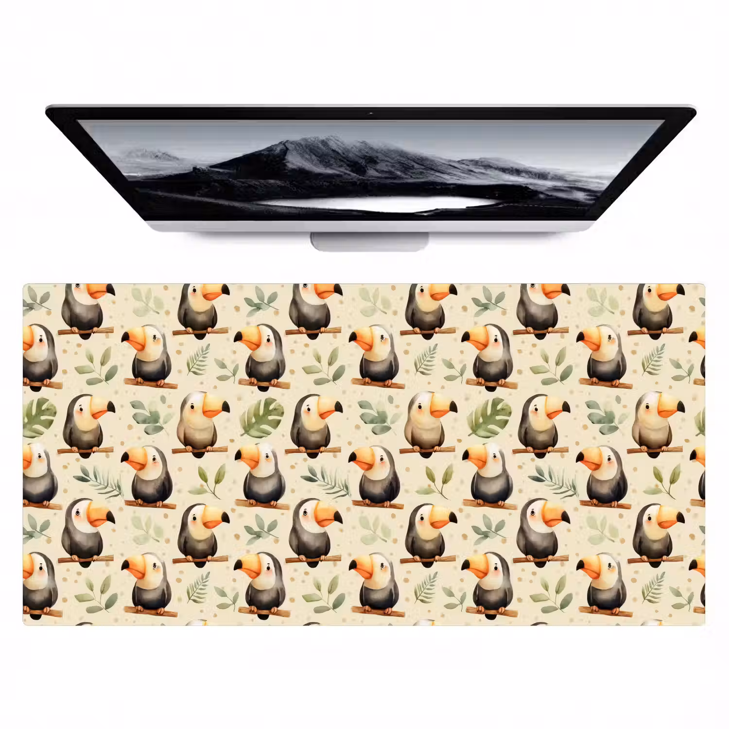 Toekans - Exotisch - Kleurrijk Muismat XXL klein 681 -zzz3d