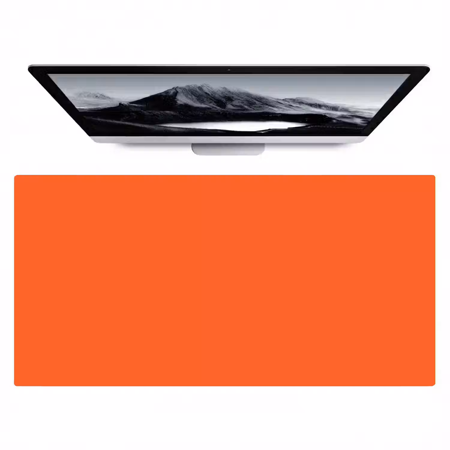 Vivid - Amber - Oranje Muismat XXL klein 681 -zzz3d