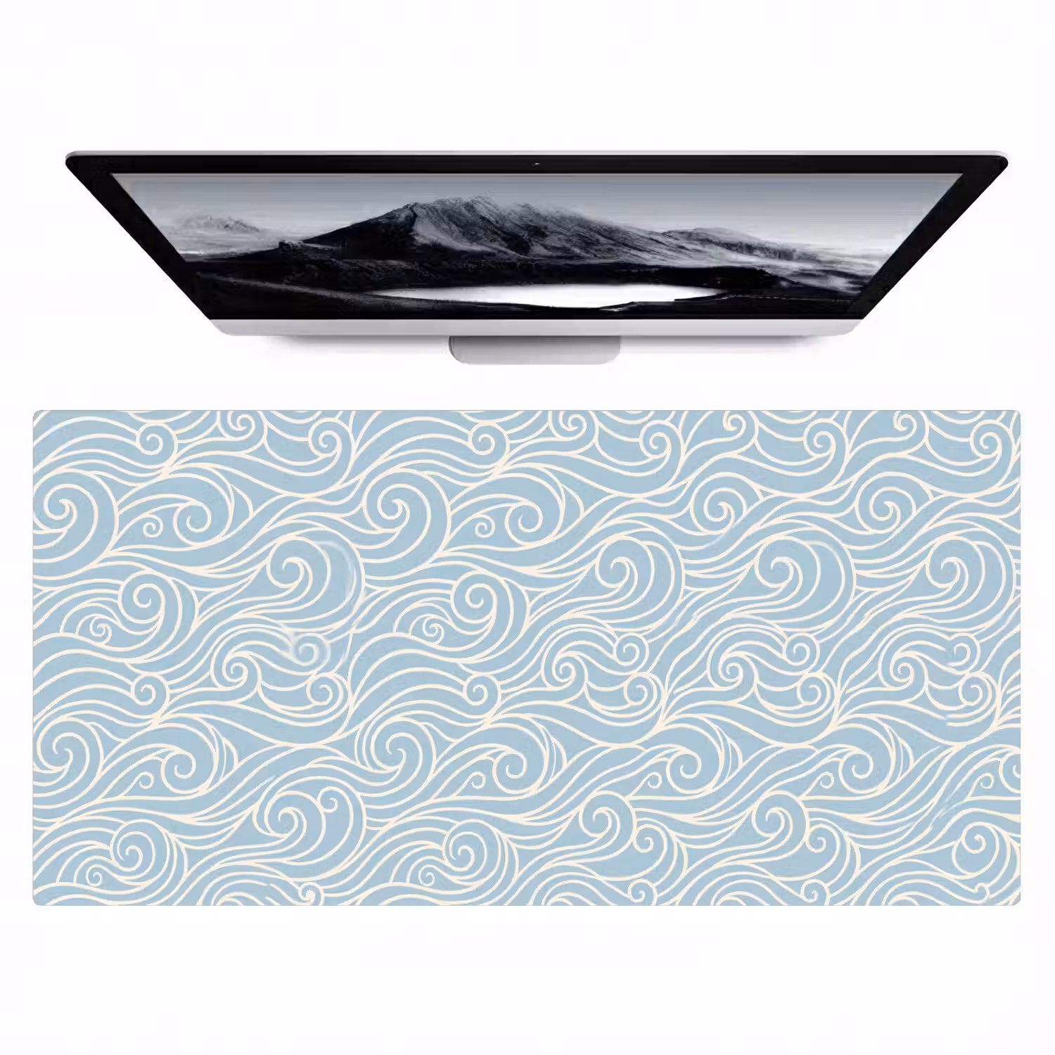 Golf - Abstract - Natuur - Modern - Blauw Muismat XXL klein -zzz3d