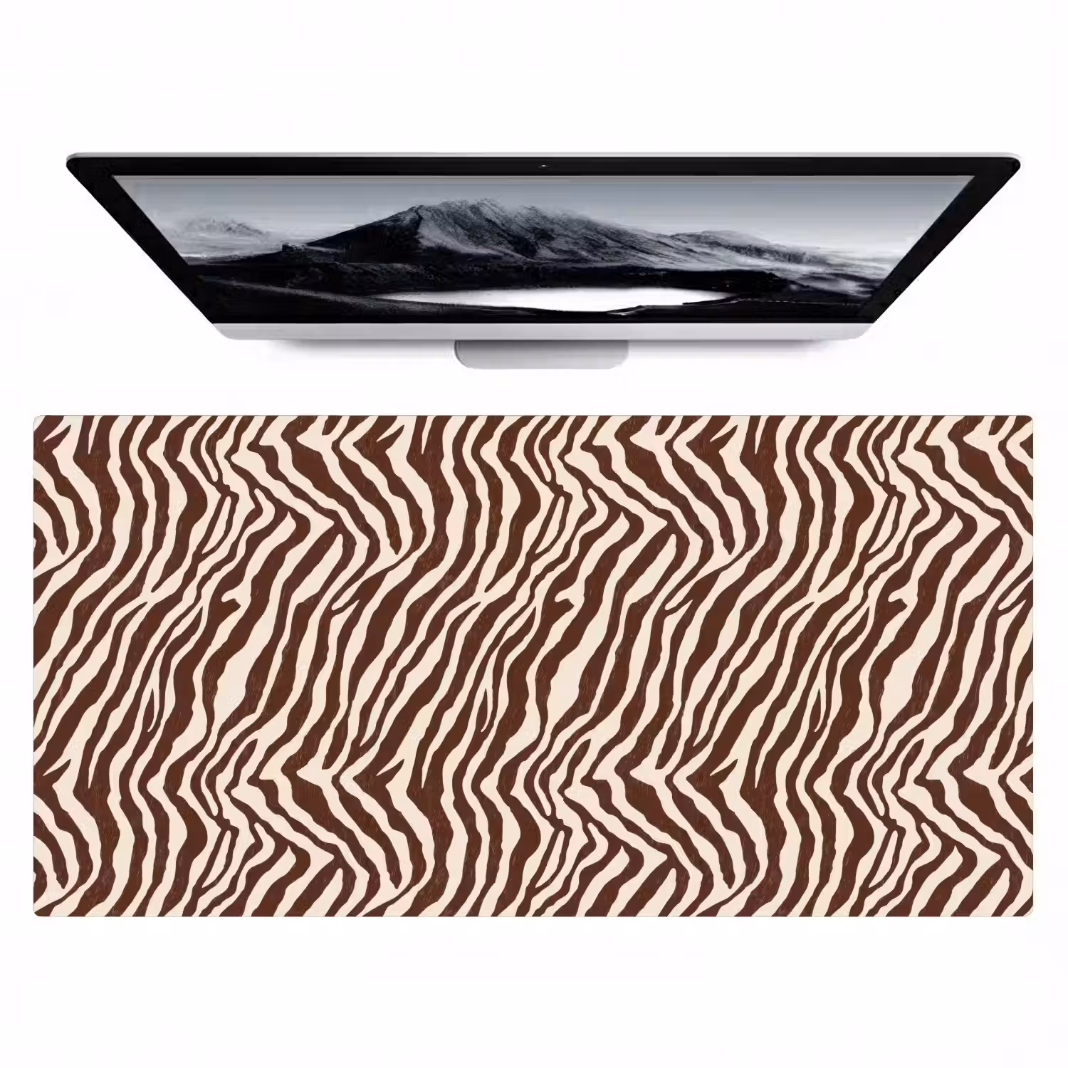 Zebra - Patroon - Zwart - Wit Muismat XXL klein 681 -zzz3d