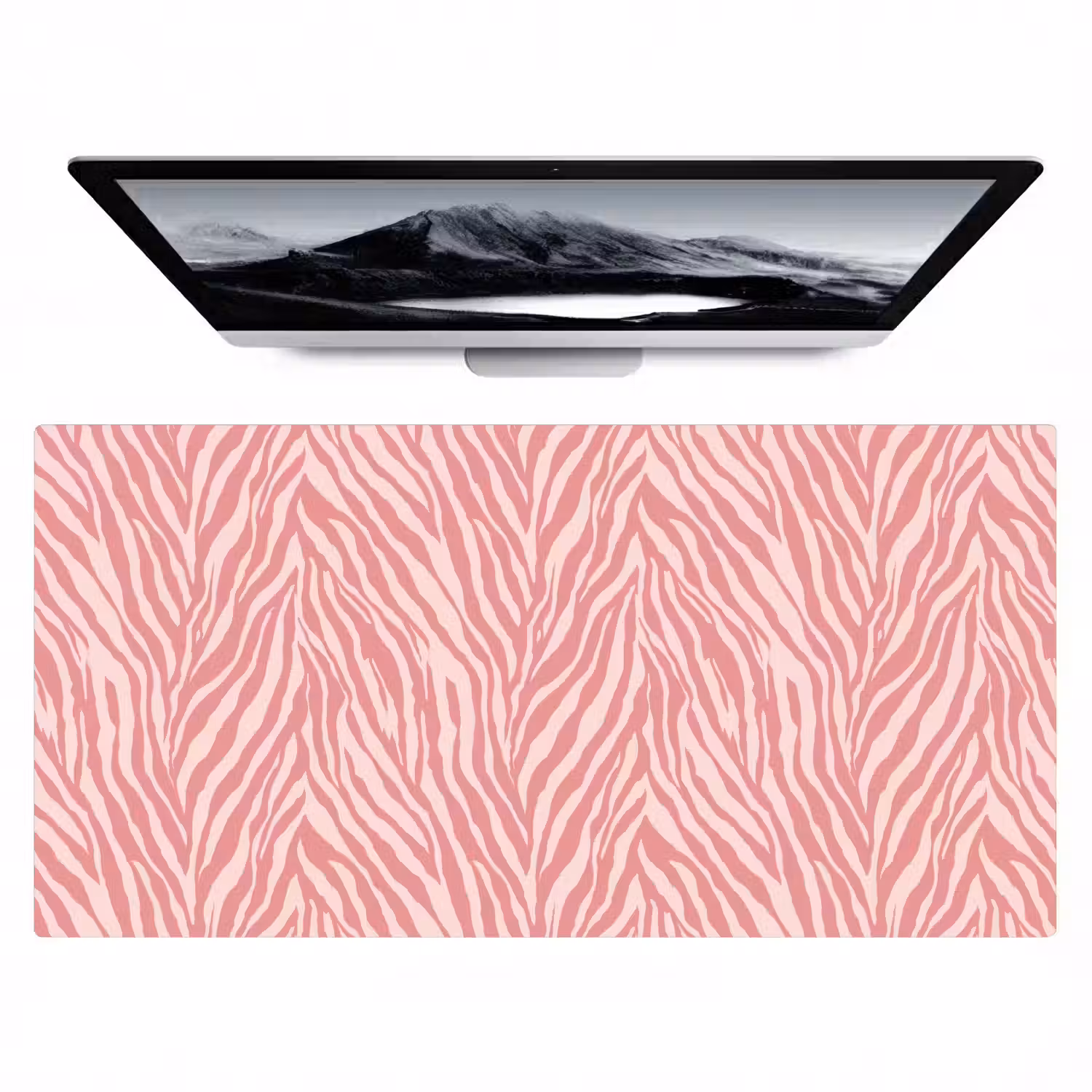 Zebra - Print - Roze Muismat XXL klein 681 -zzz3d