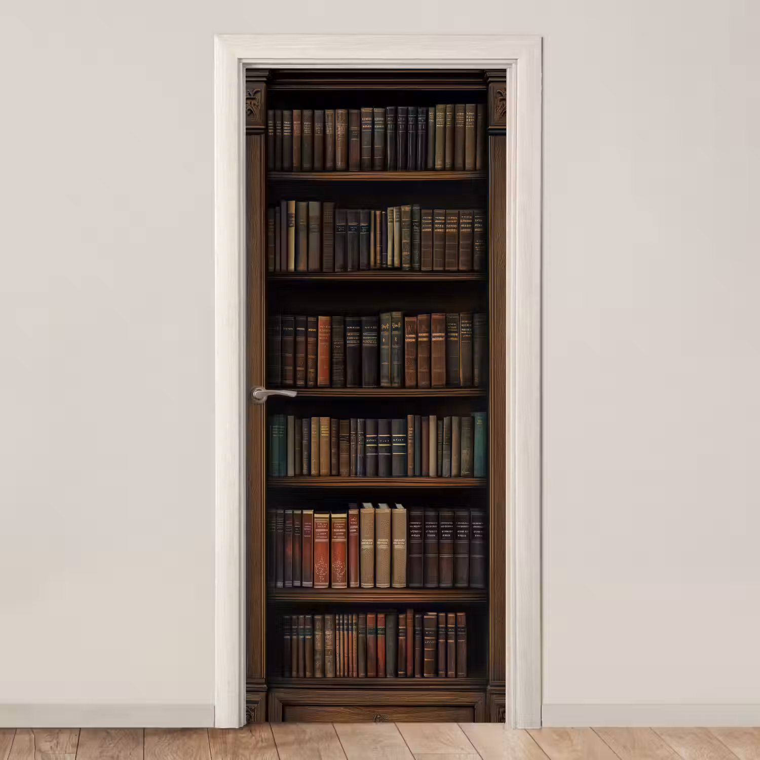 Boekenkast - Vintage - Bruin deurposter klein -3d_beige