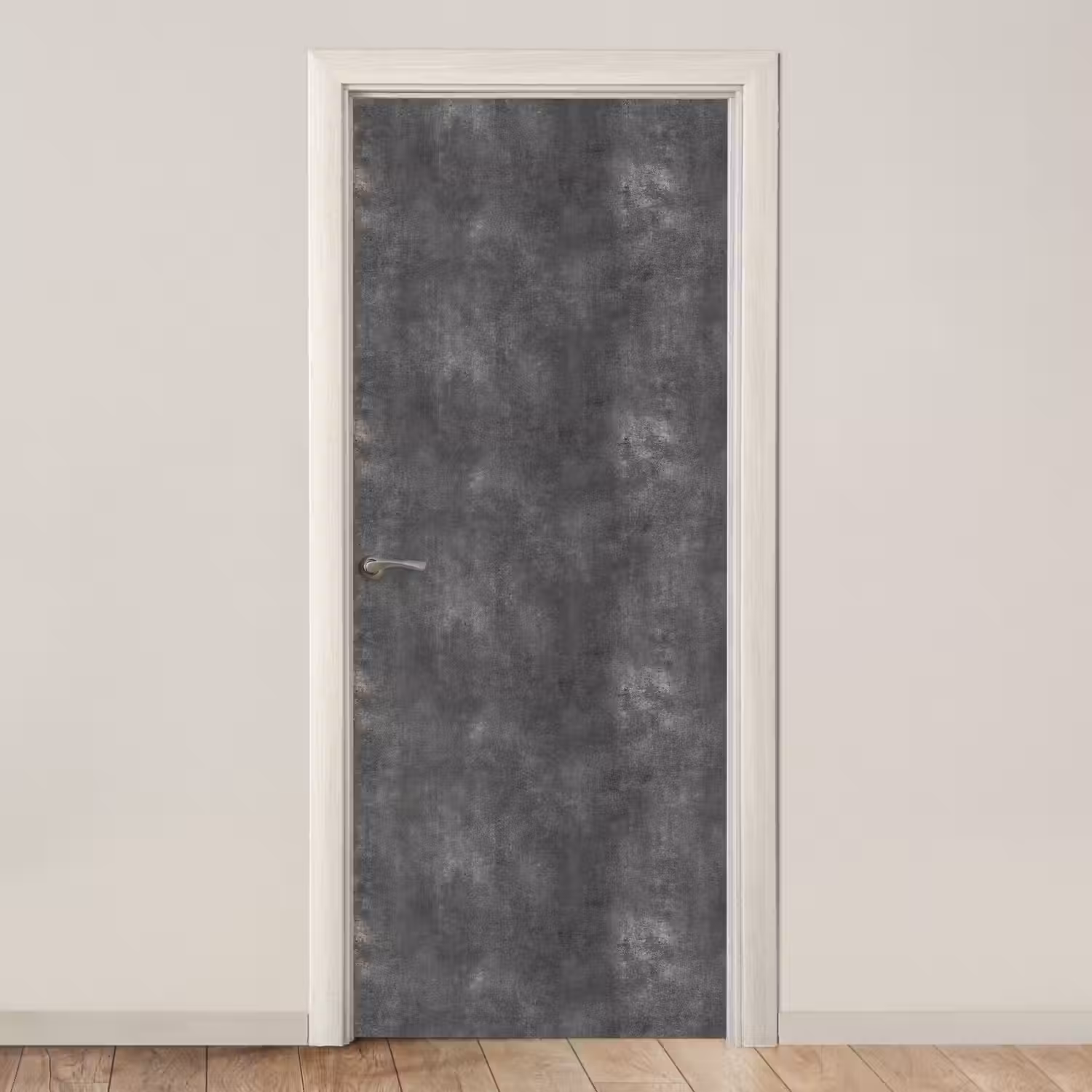 Donkergrijs - Ruw - Beton deurposter klein 289 -3d_beige