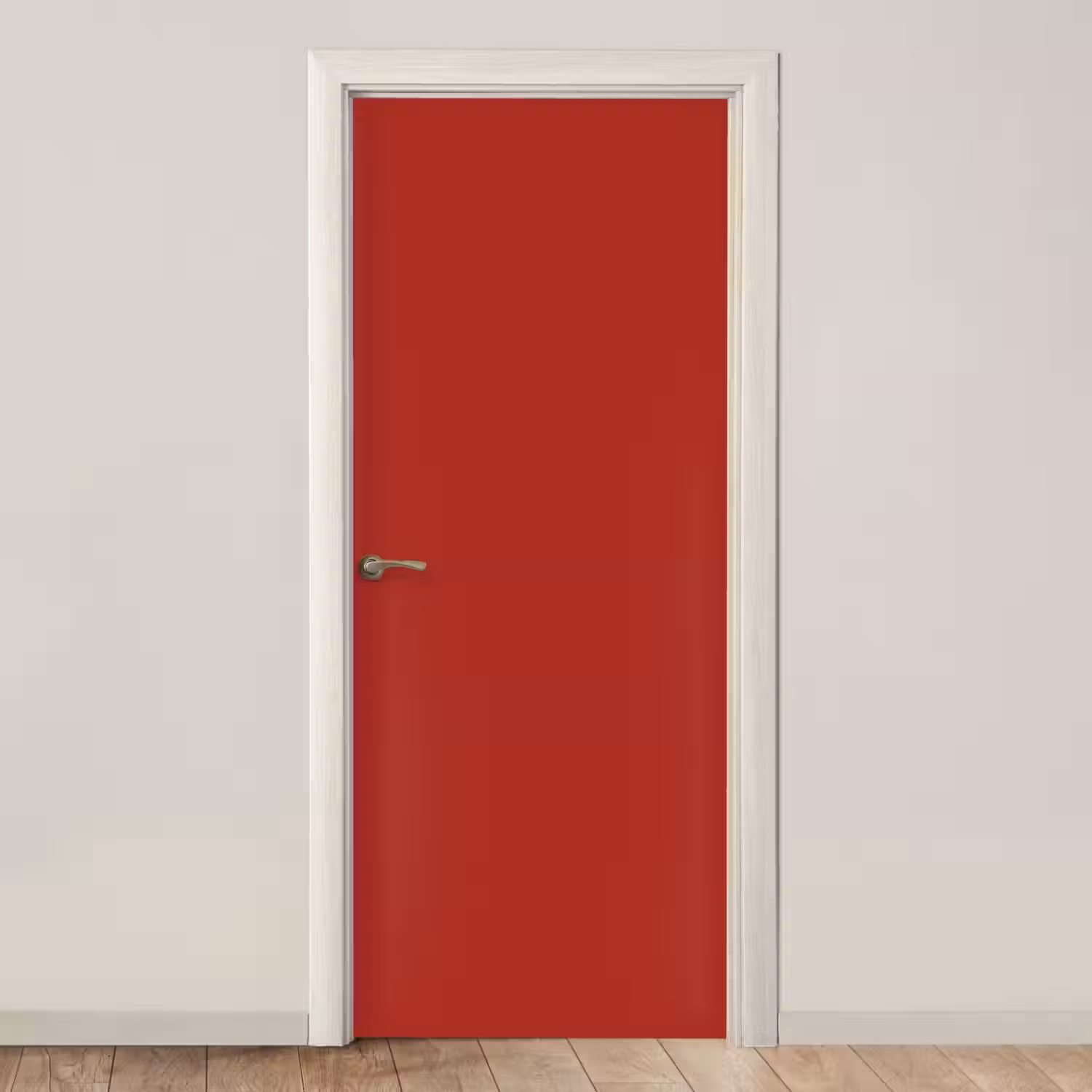 Deep - Crimson - Rood deurposter klein 289 -3d_beige