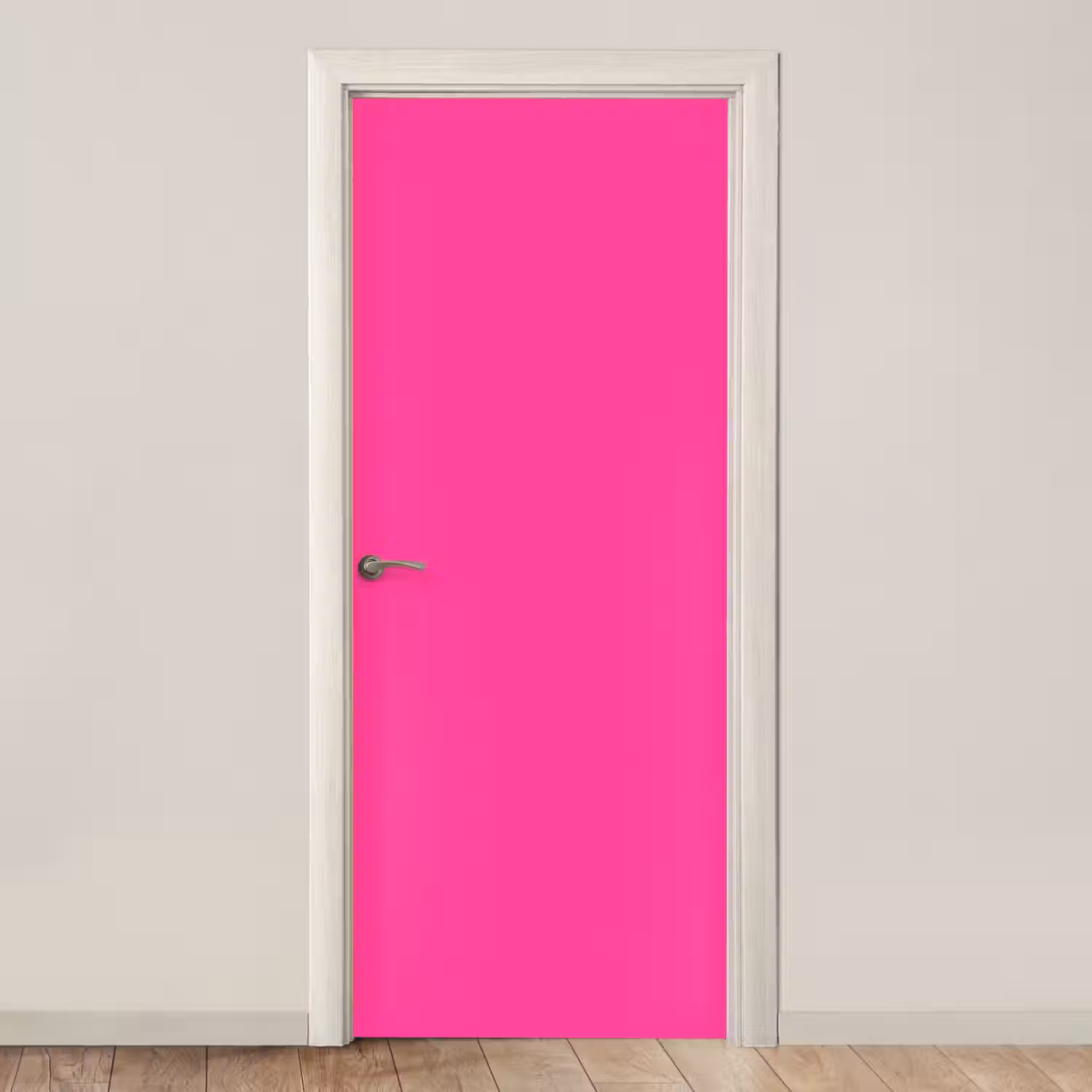 Electric - Magenta - Roze deurposter klein 289 -3d_beige
