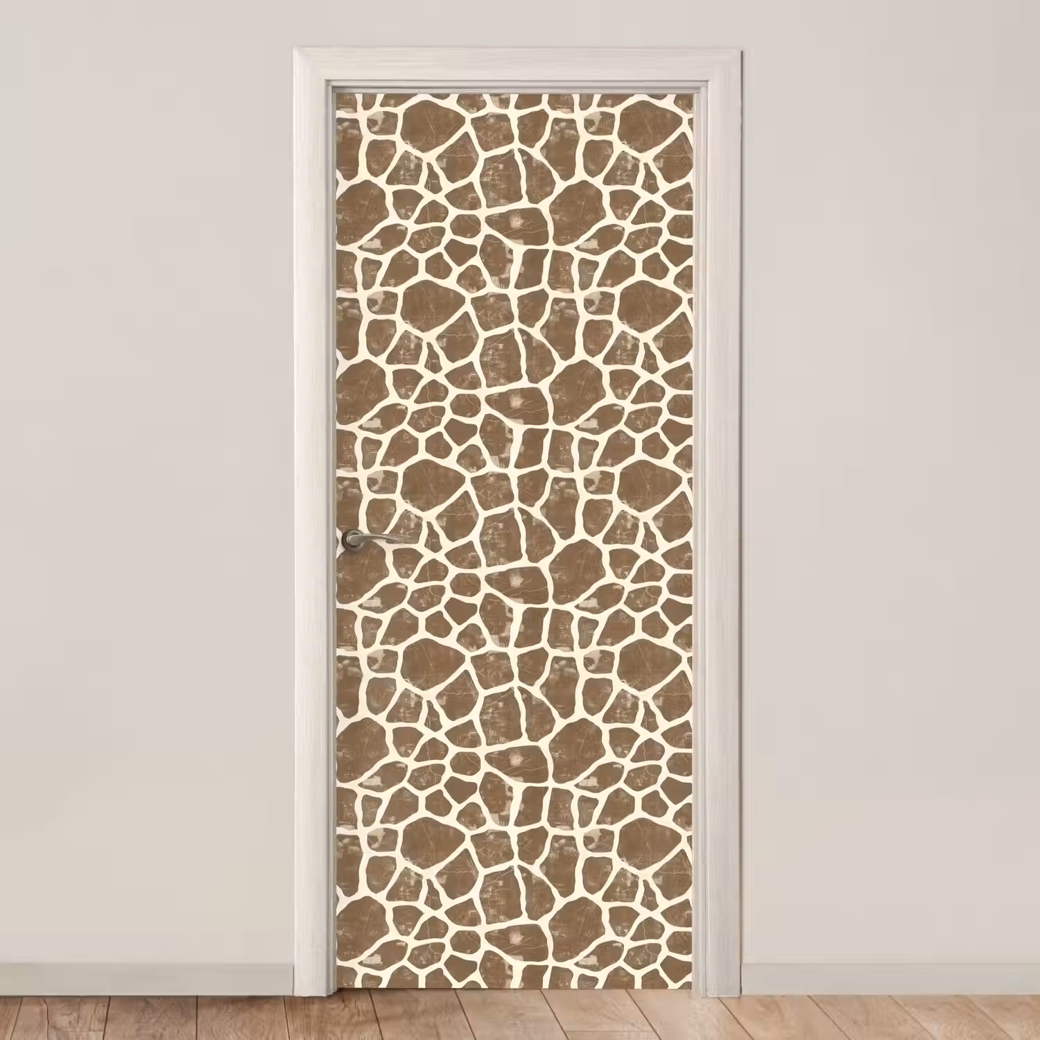 Giraf - Klassiek - Bruin deurposter klein 289 -3d_beige